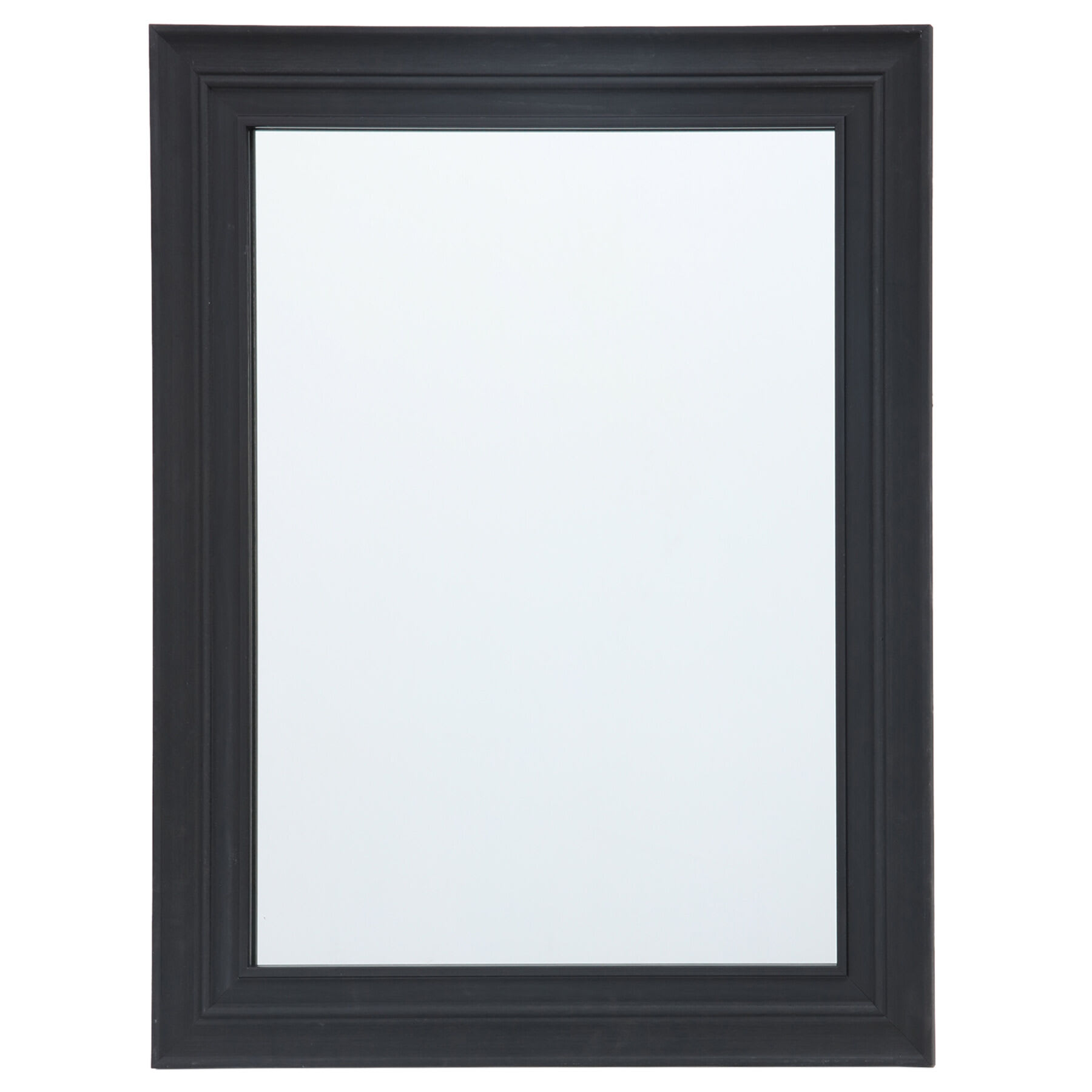 Becky Black Framed Rectangle Wall Mirror, 22x28