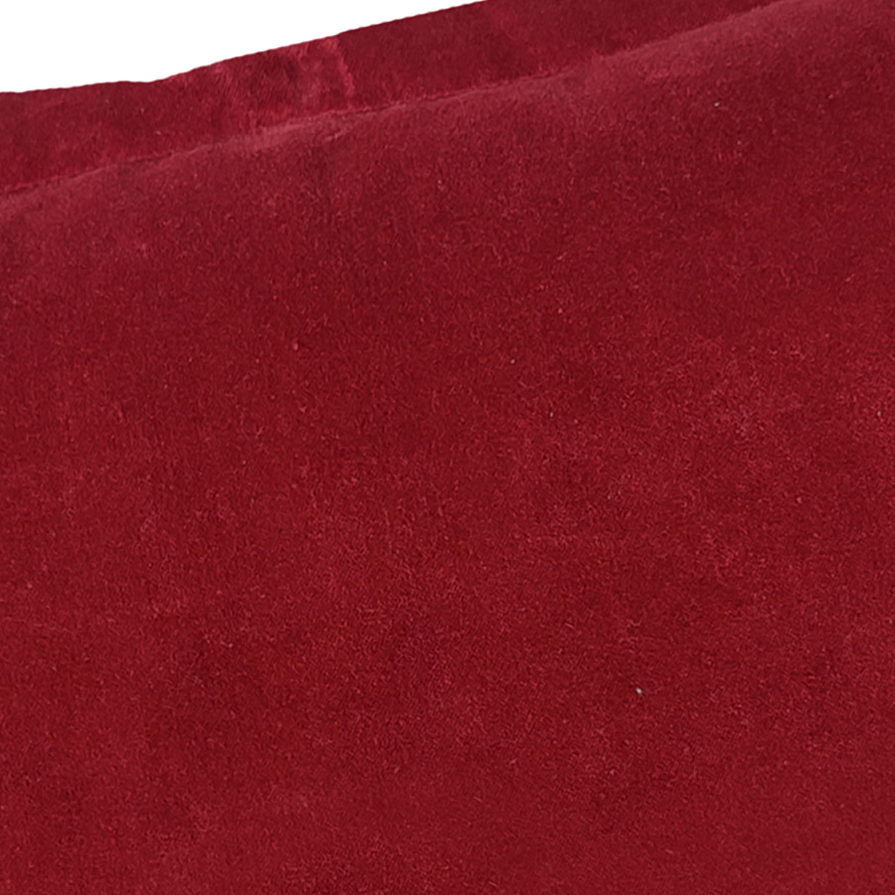 Providence Burgundy Cotton Velvet Throw Pillow, 14x20