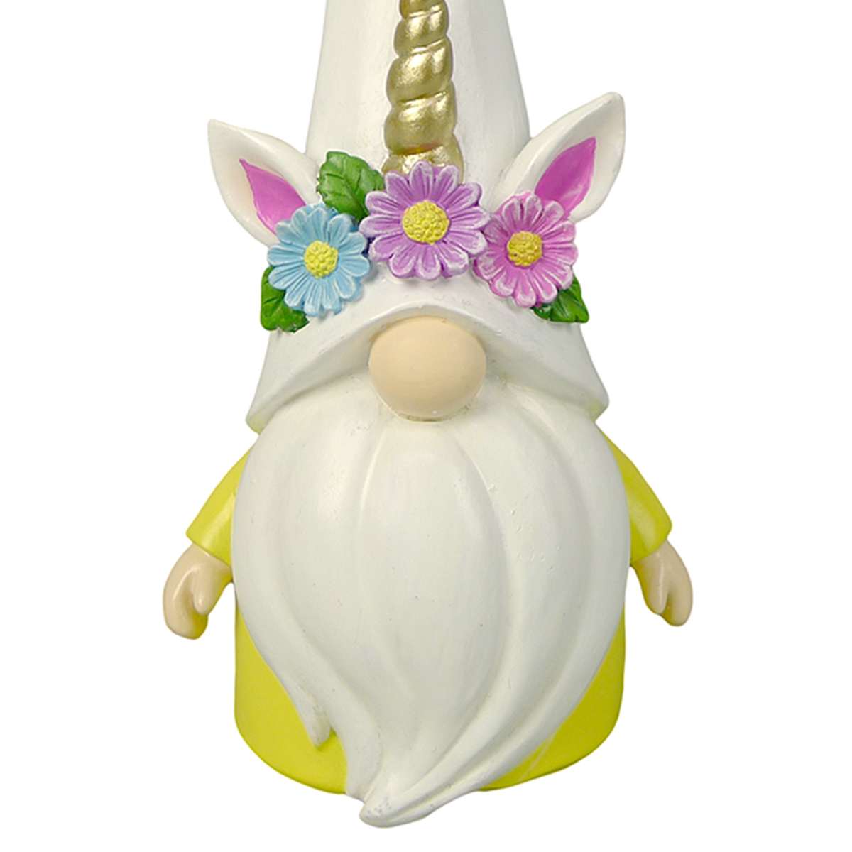Unicorn Gnome Outdoor Garden Statue, 9"