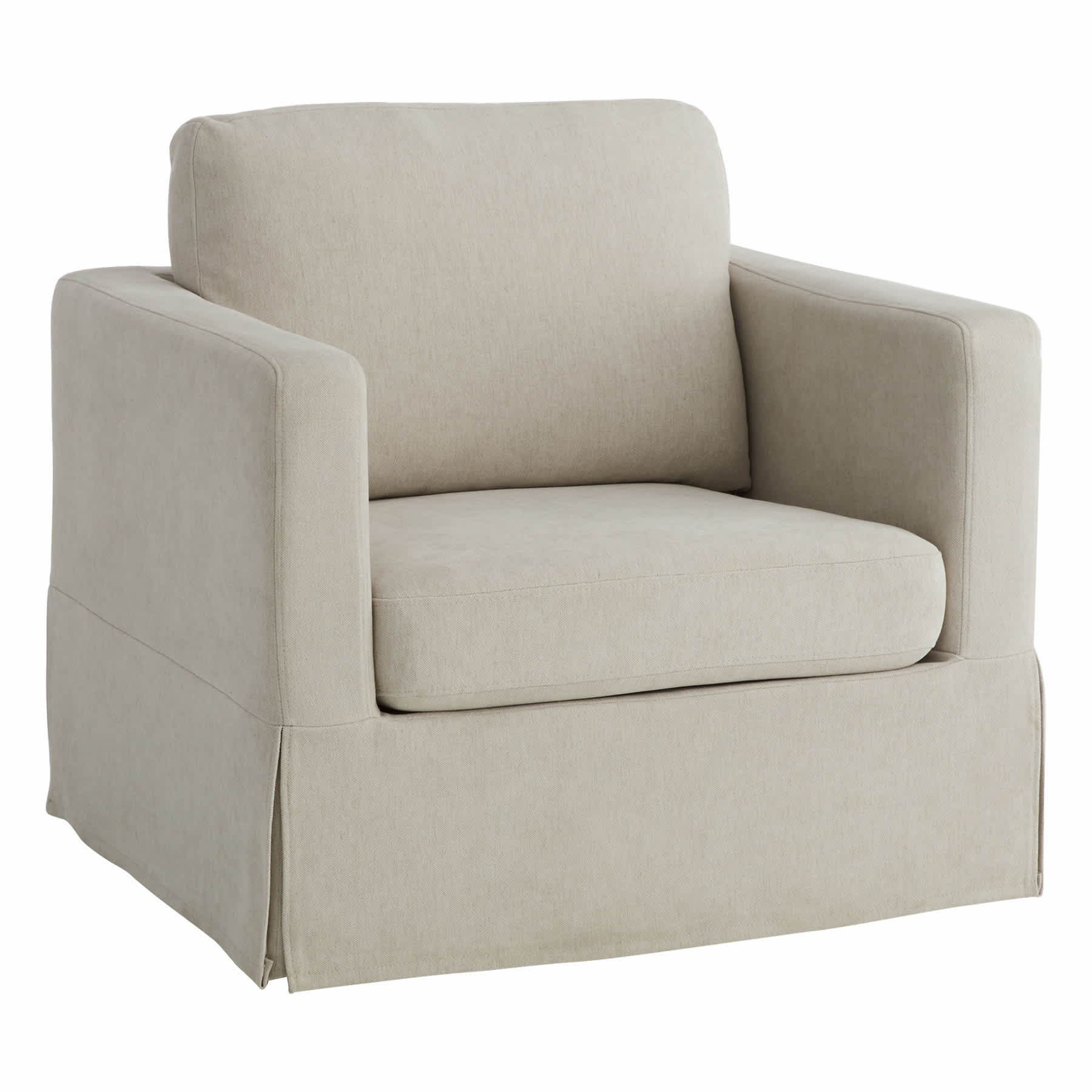 Honeybloom Langley Swivel Accent Chair, Taupe