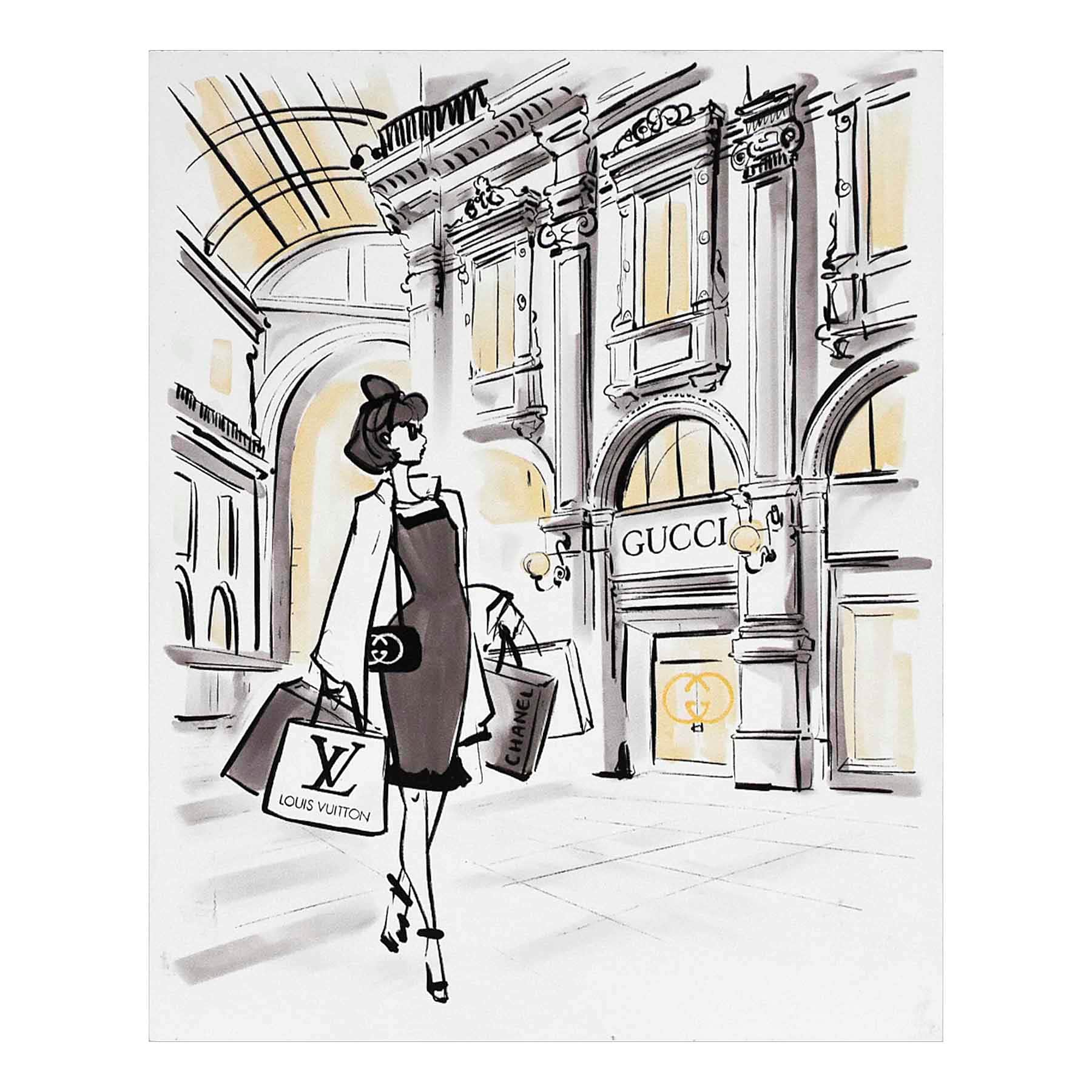 Shopping Box Art, 8x10