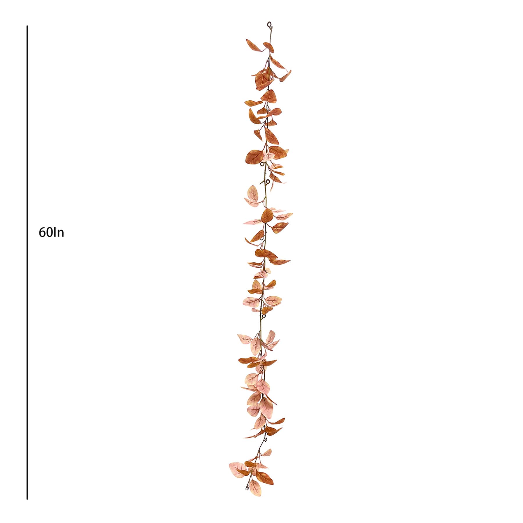 Orange Leaves Coiled Garland, 60"