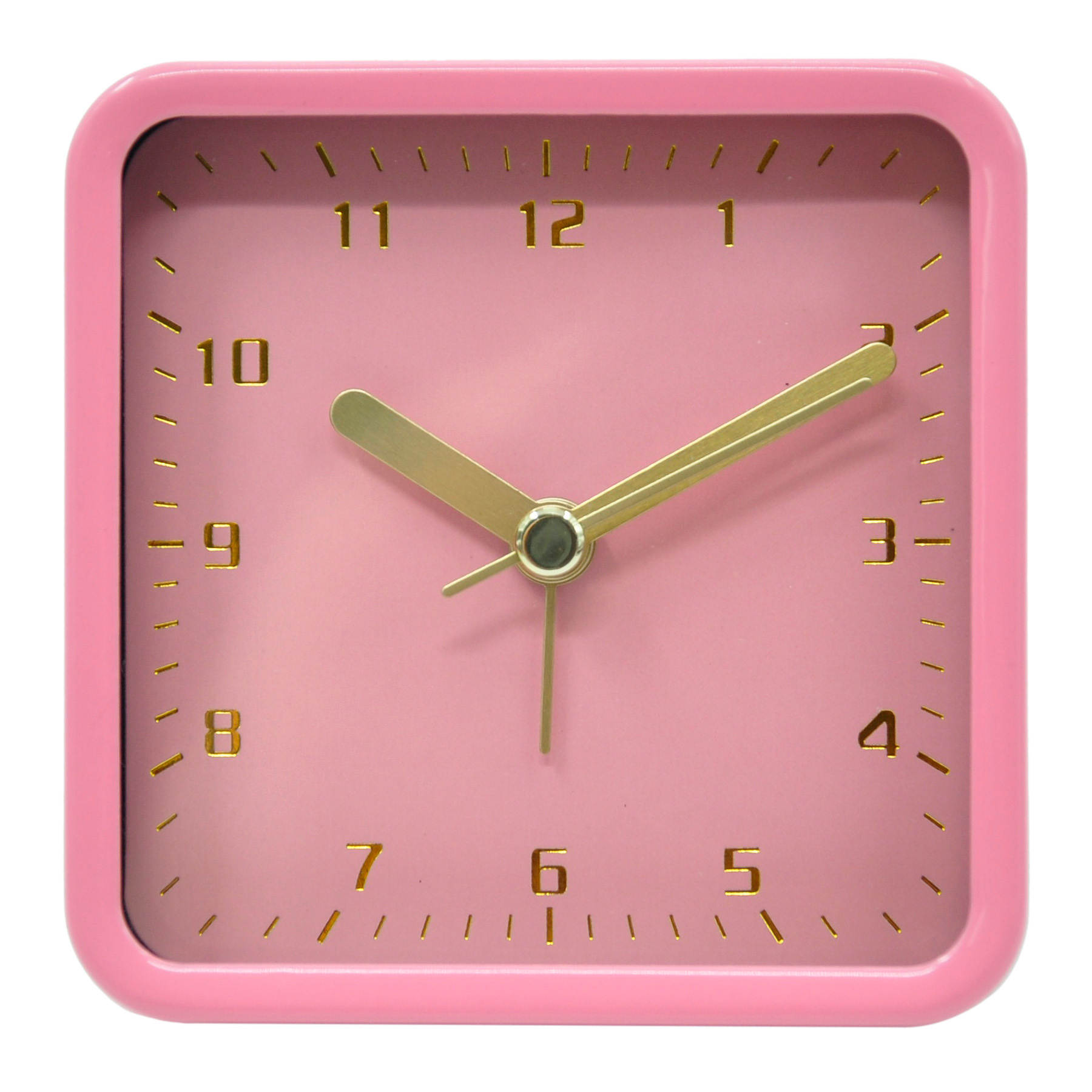 Tiny Dreamers Pink Square Clock, 3"