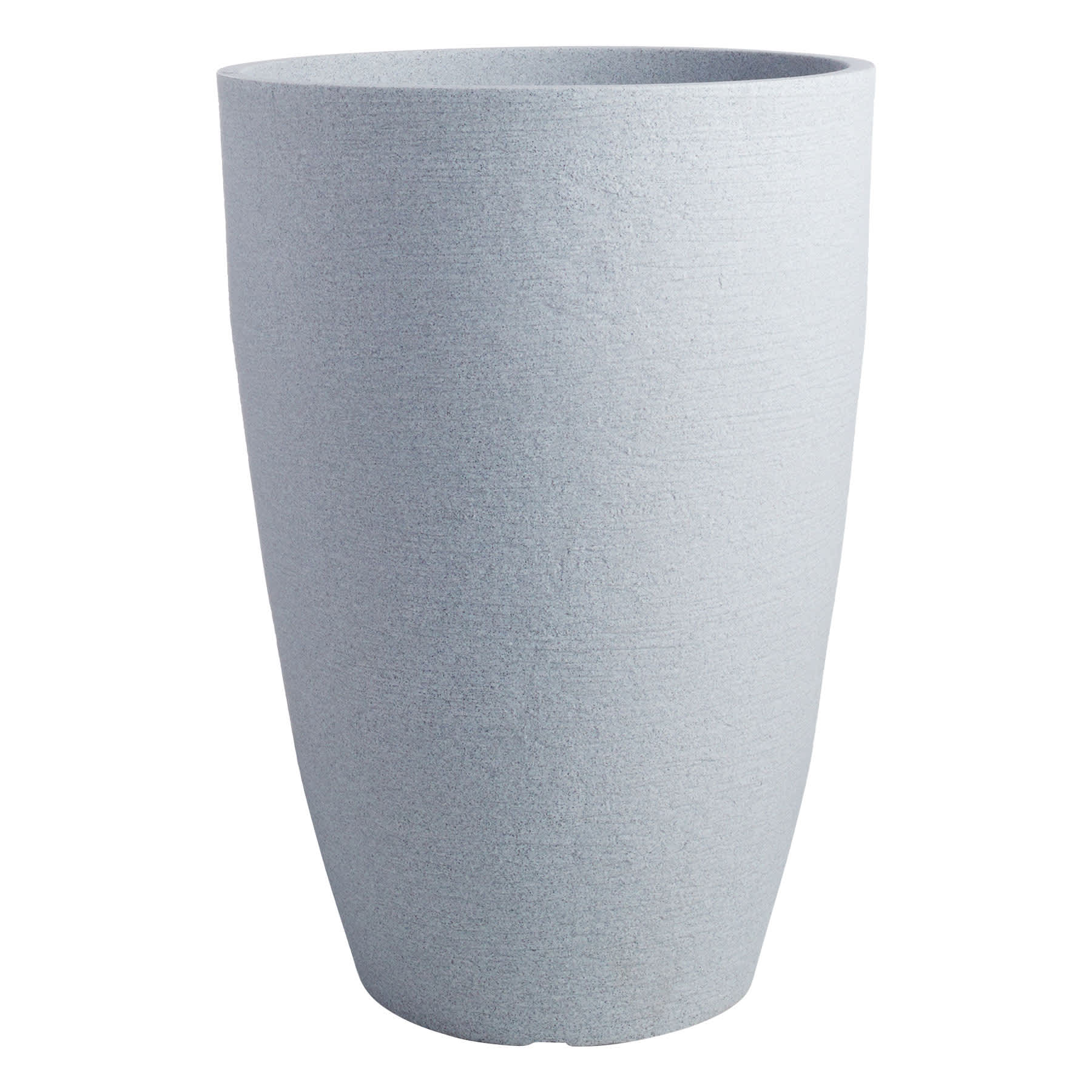 Japi Grey Granite Modern Tall Outdoor Planter, Medium