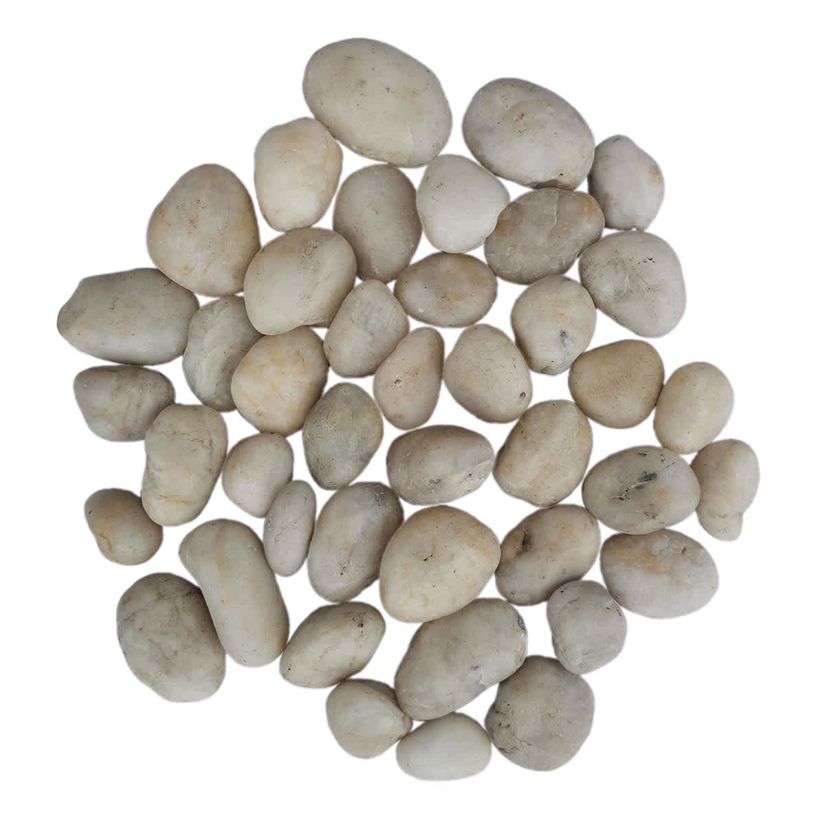 White Decorative Outdoor Fountain Rocks, 15lb