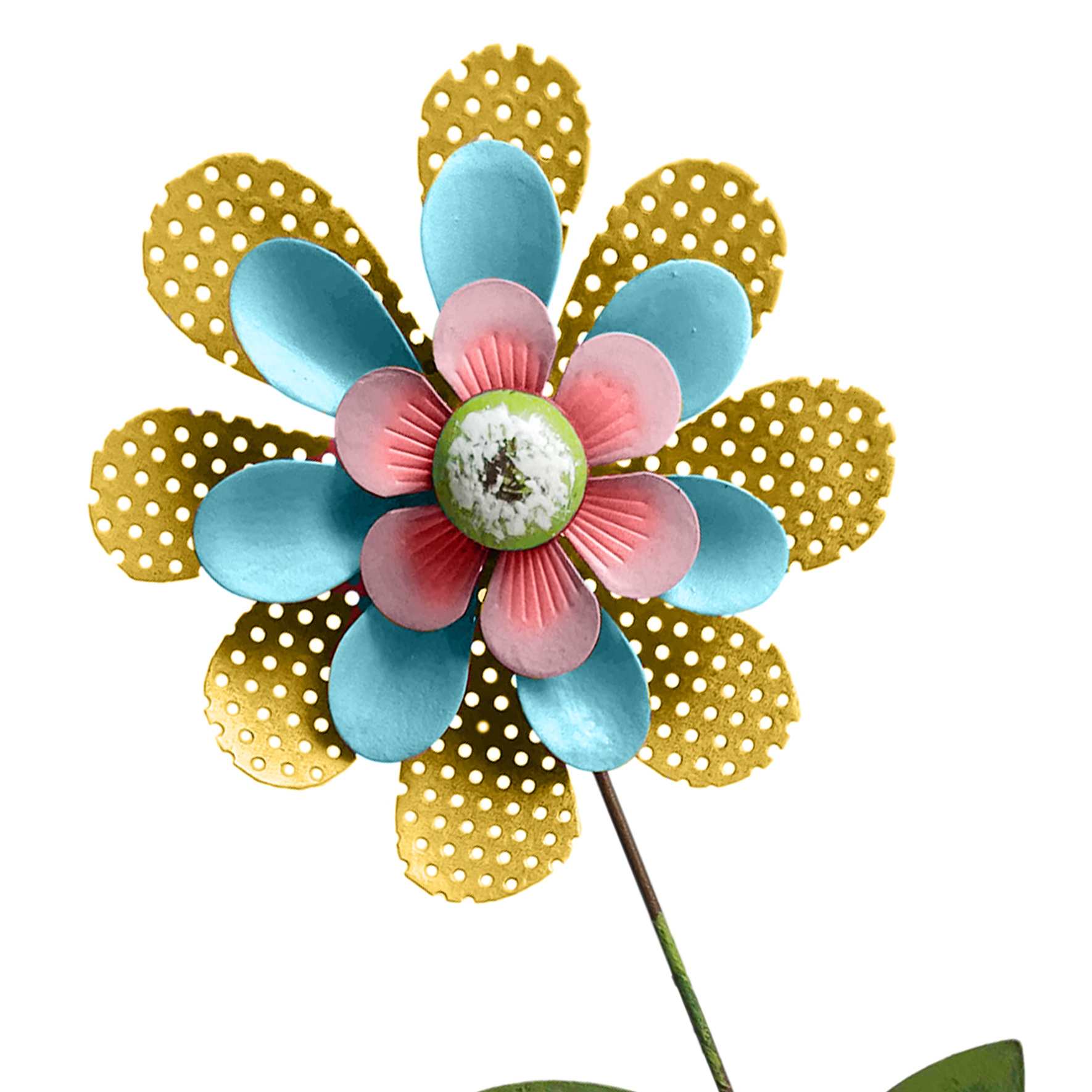 Yellow Flower Yard Pick, 4.5"