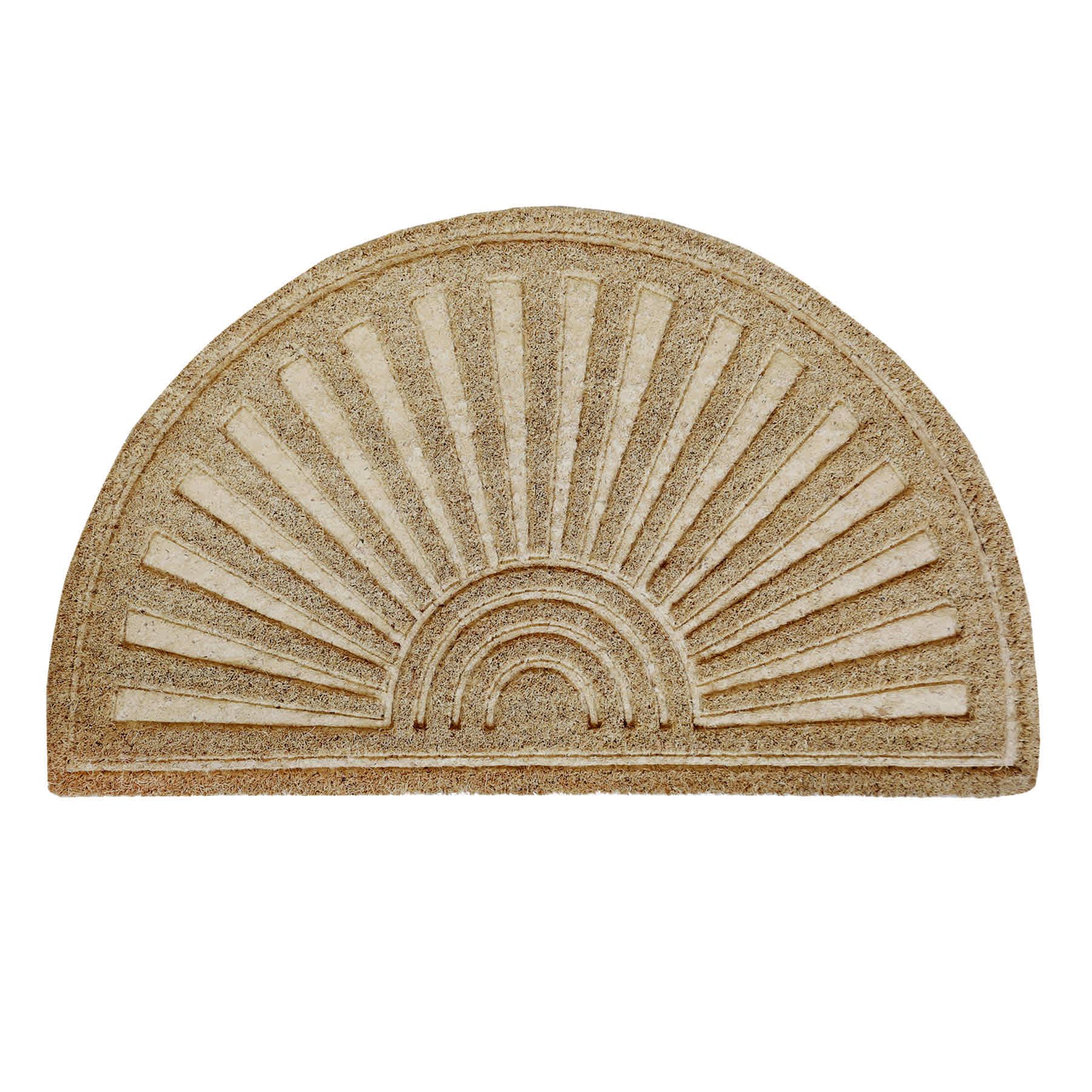 Providence Brown Waffle Impressions Coir Sliced Mat, 18x30
