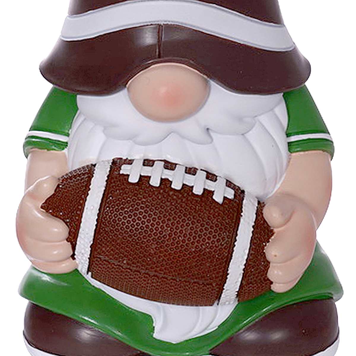 Football Gnome Outdoor Garden Statue, 10"