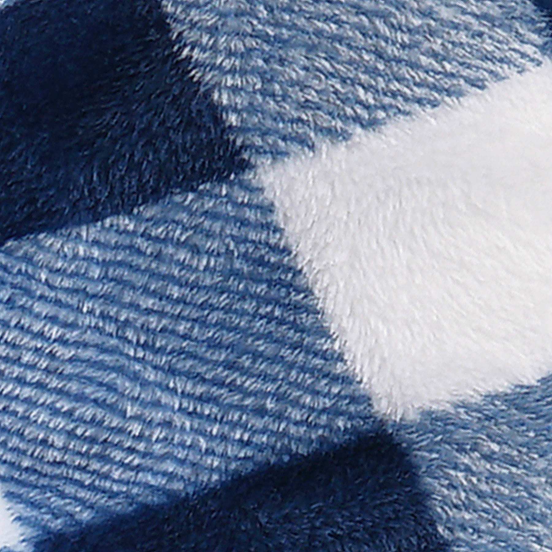 Navy Blue & White Buffalo Plaid Plush Throw Blanket, 50x60