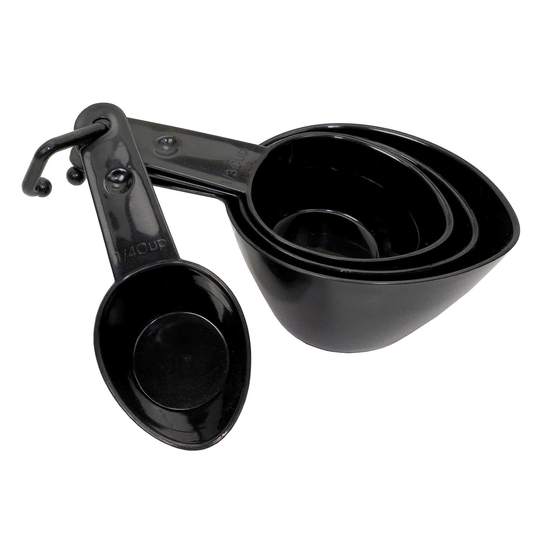 Black Plastic Measuring Cups