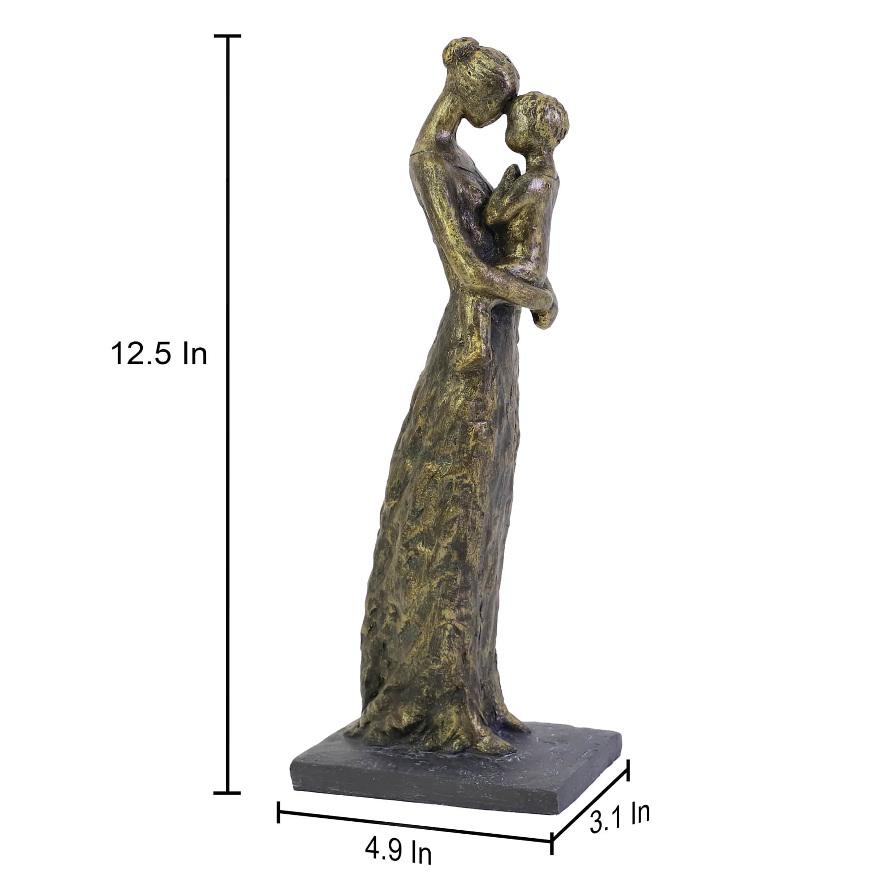 Woman Holding Child Figurine, 12.5"