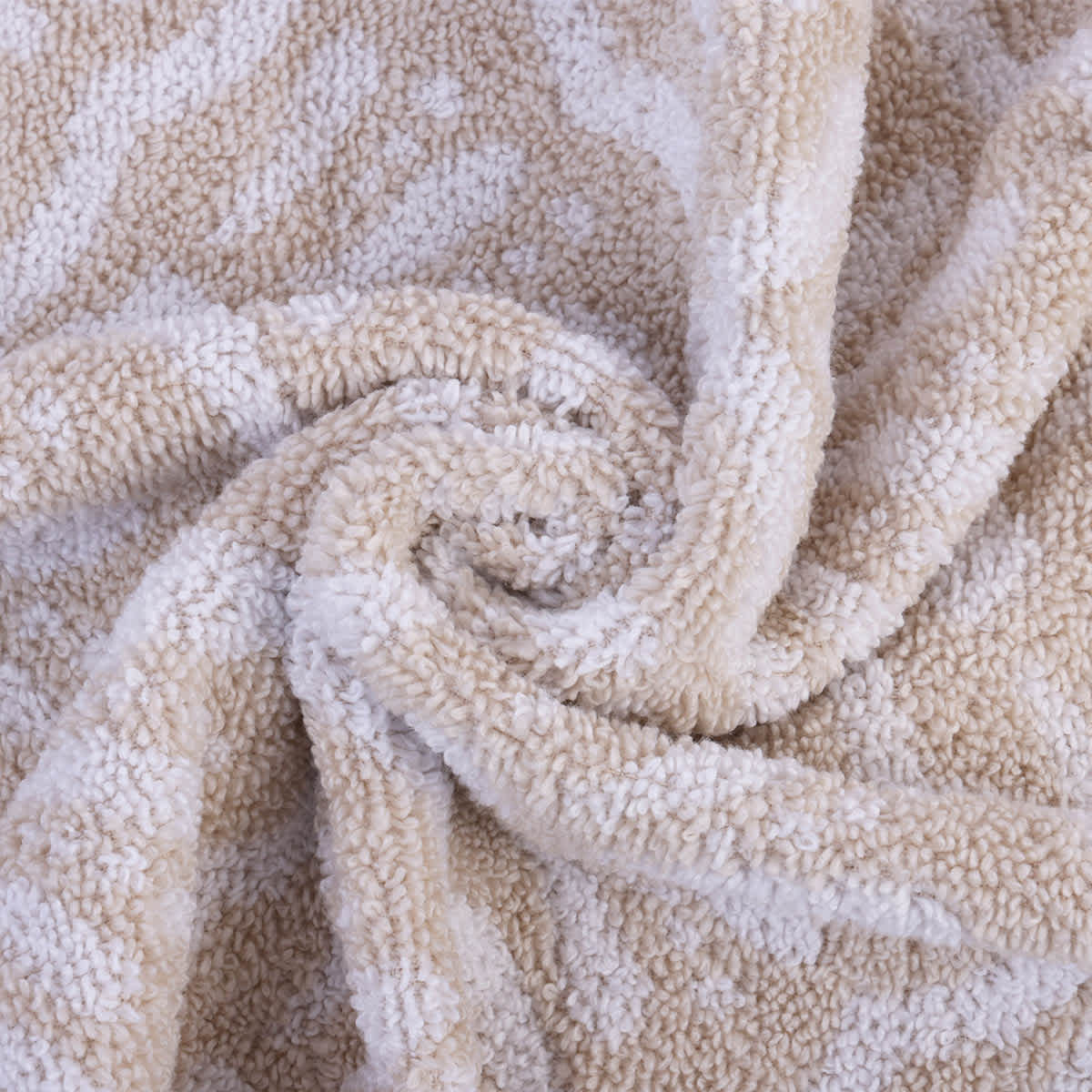 Providence Luxury Jacquard Tan Hand Towel, 16x28