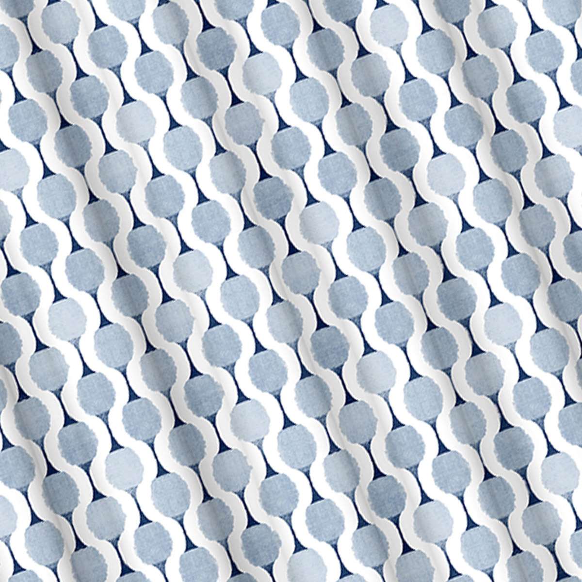 13-Piece Anya Blue Shower Curtain Set, 70x72