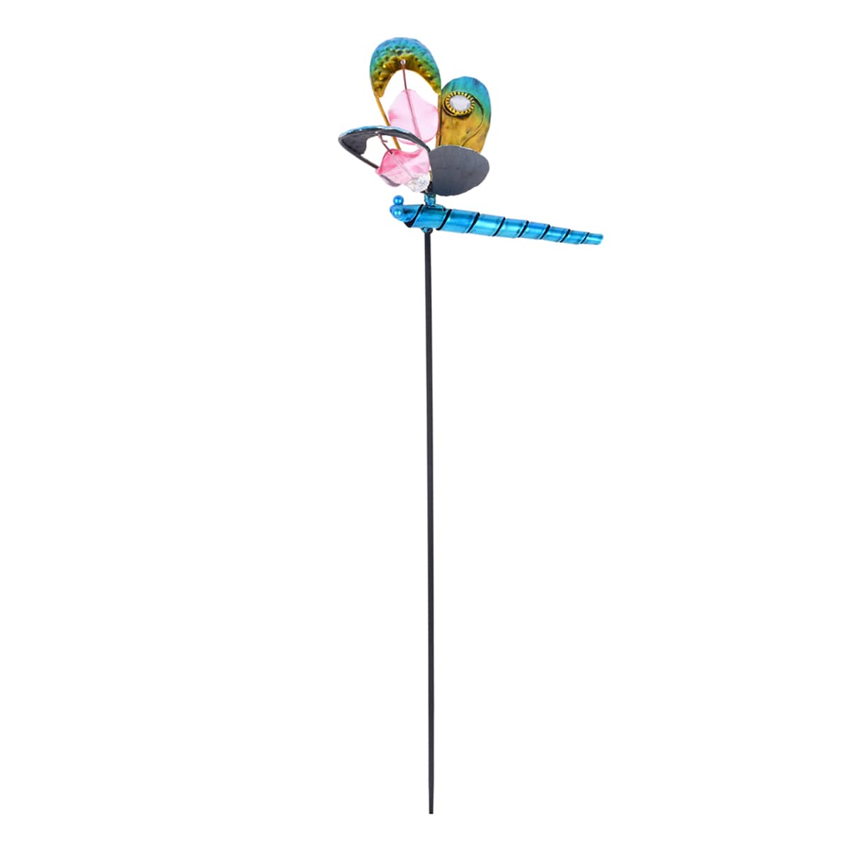 Mini Blue Dragonfly Yard Pick, 20"