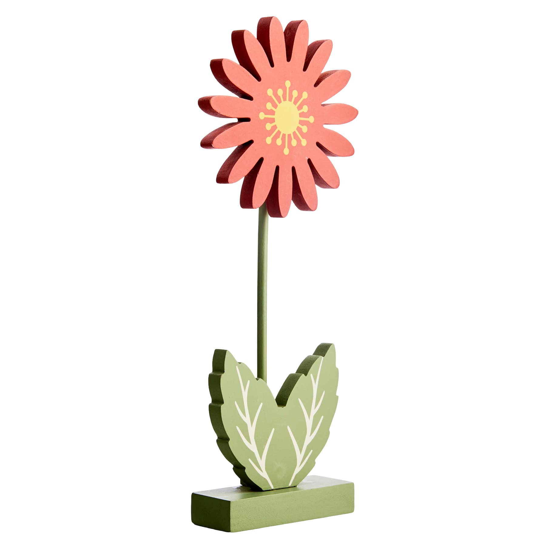 Homespun Harvest Red Flower Table Decor, 9.5"