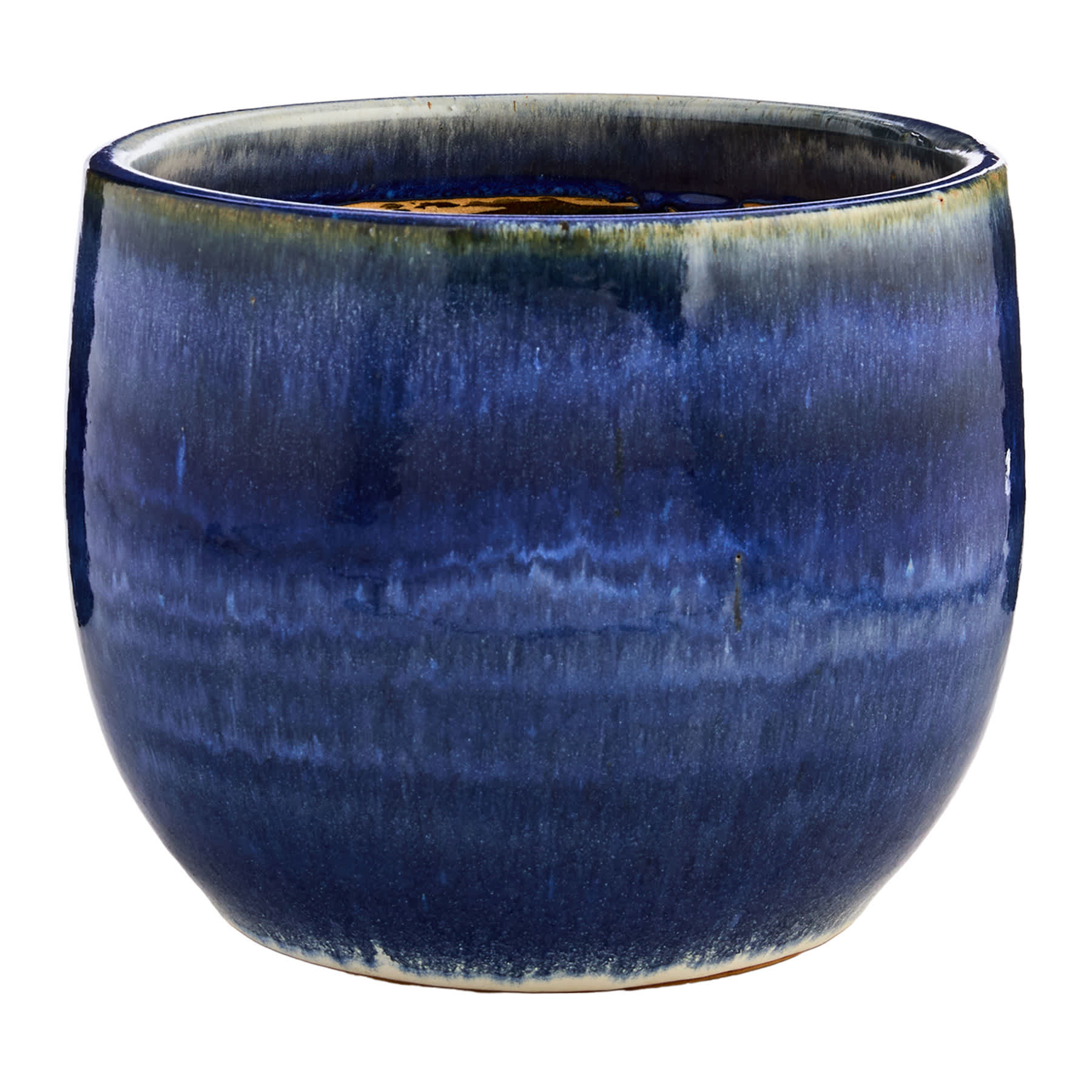 Alana Blue Ceramic Outdoor Planter, Small