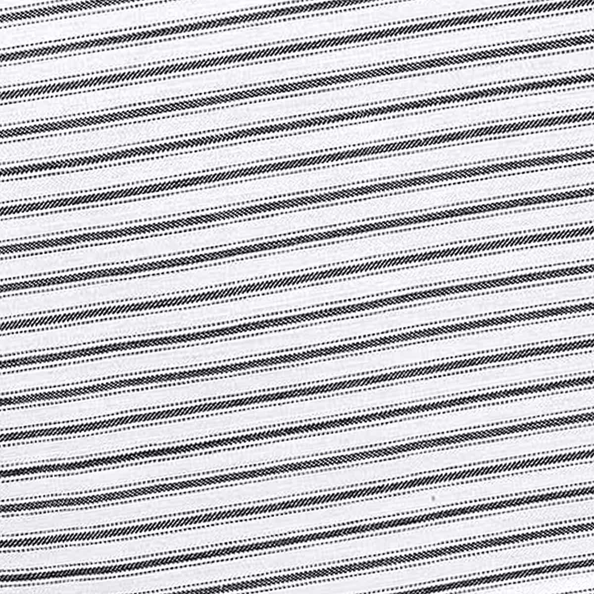 Black & White Striped Print Tablecloth, 60x104