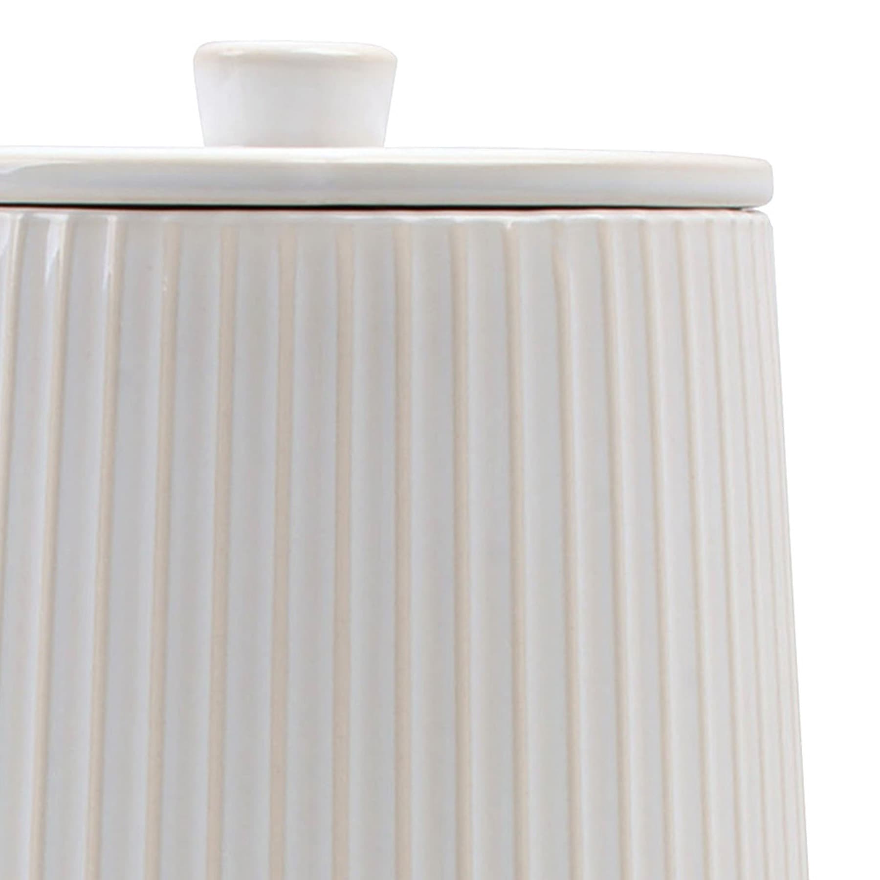 Honeybloom White Pasadena Canister, Large
