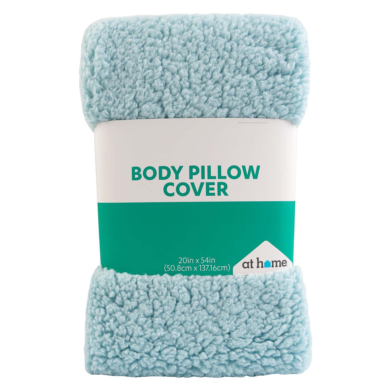Blue Sherpa Body Pillow Cover, 20x54