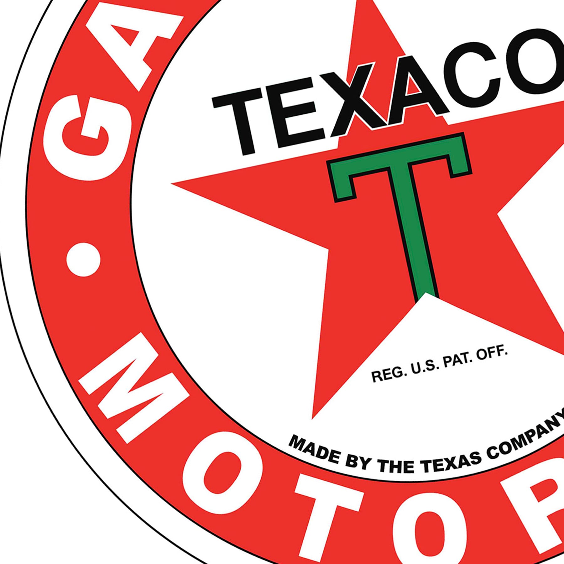 Texaco Metal Sign Wall Art, 15"