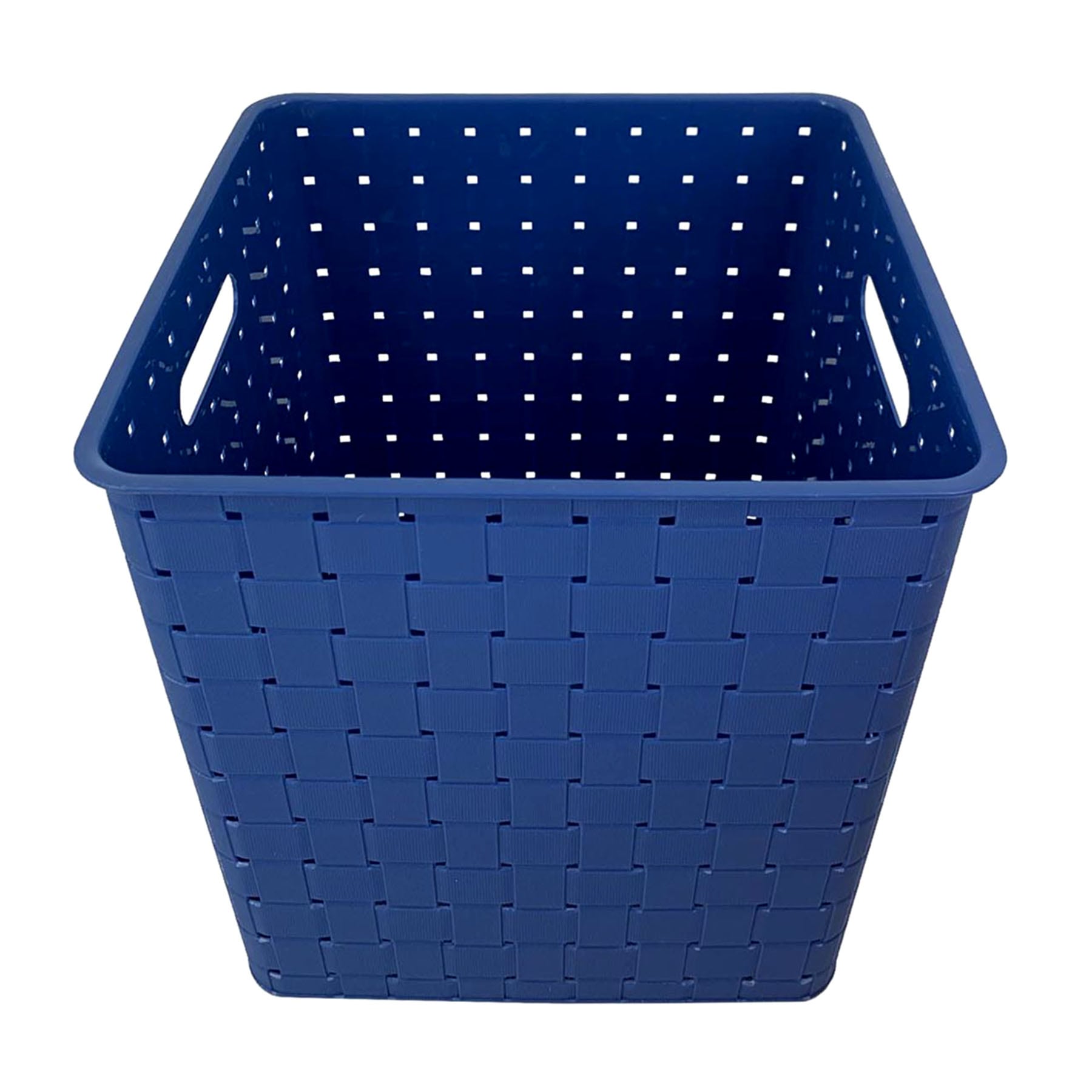 Kids Blue Strap Weave Storage Basket, 12"