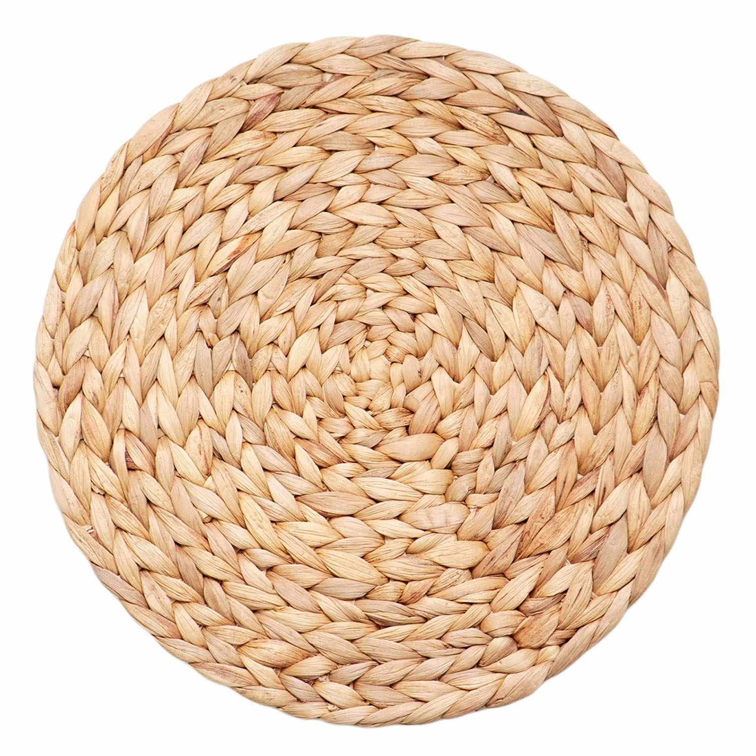 Honeybloom Natural Round Water Hyacinth Placemat