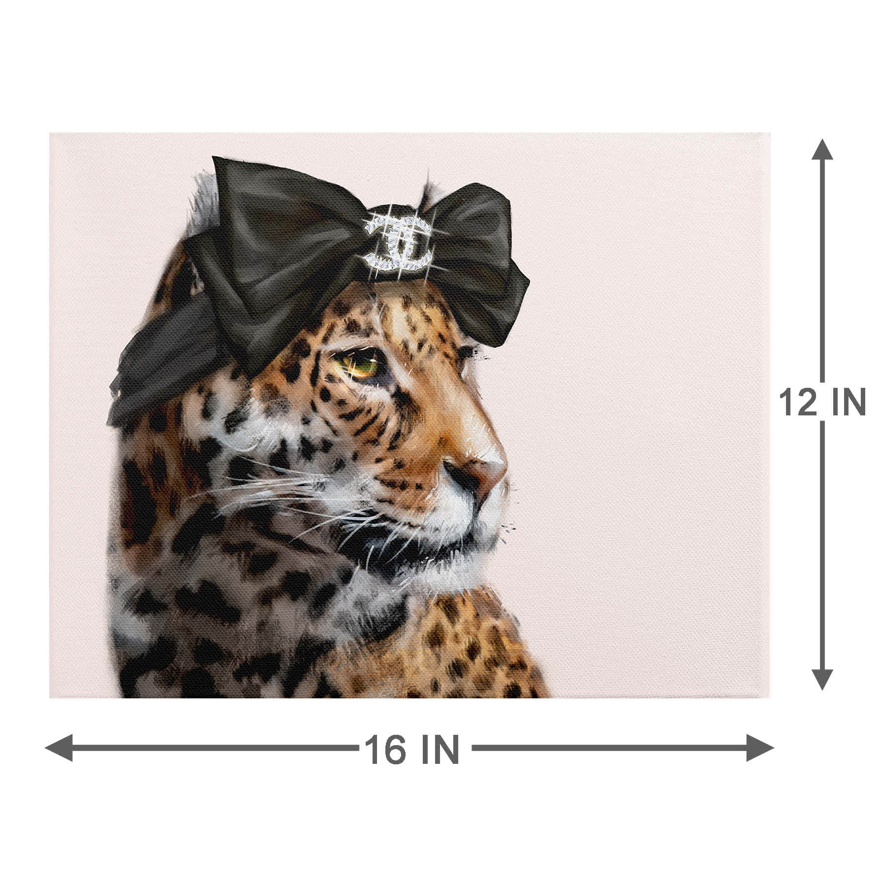 Glam Cat Canvas Wall Art, 12x16