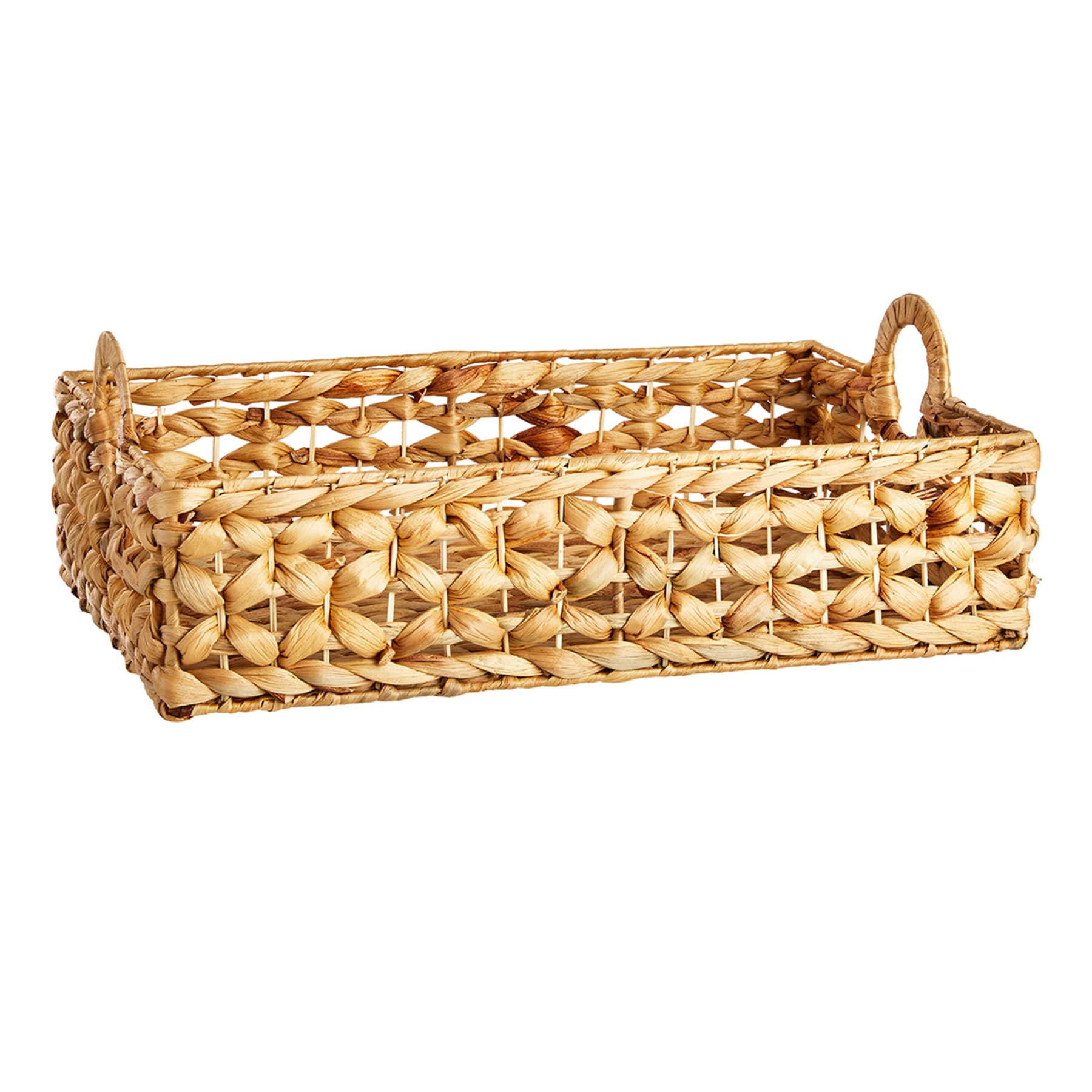 Providence Melia Flower Weave Under Bed Storage Basket, Medium