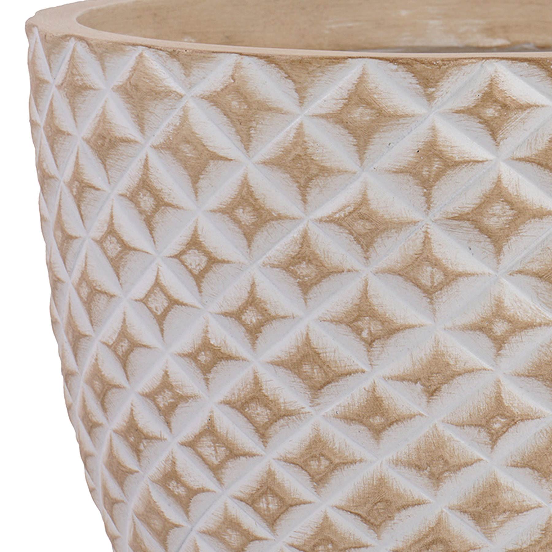 Honeybloom Tan Pineapple Outdoor Planter, Medium