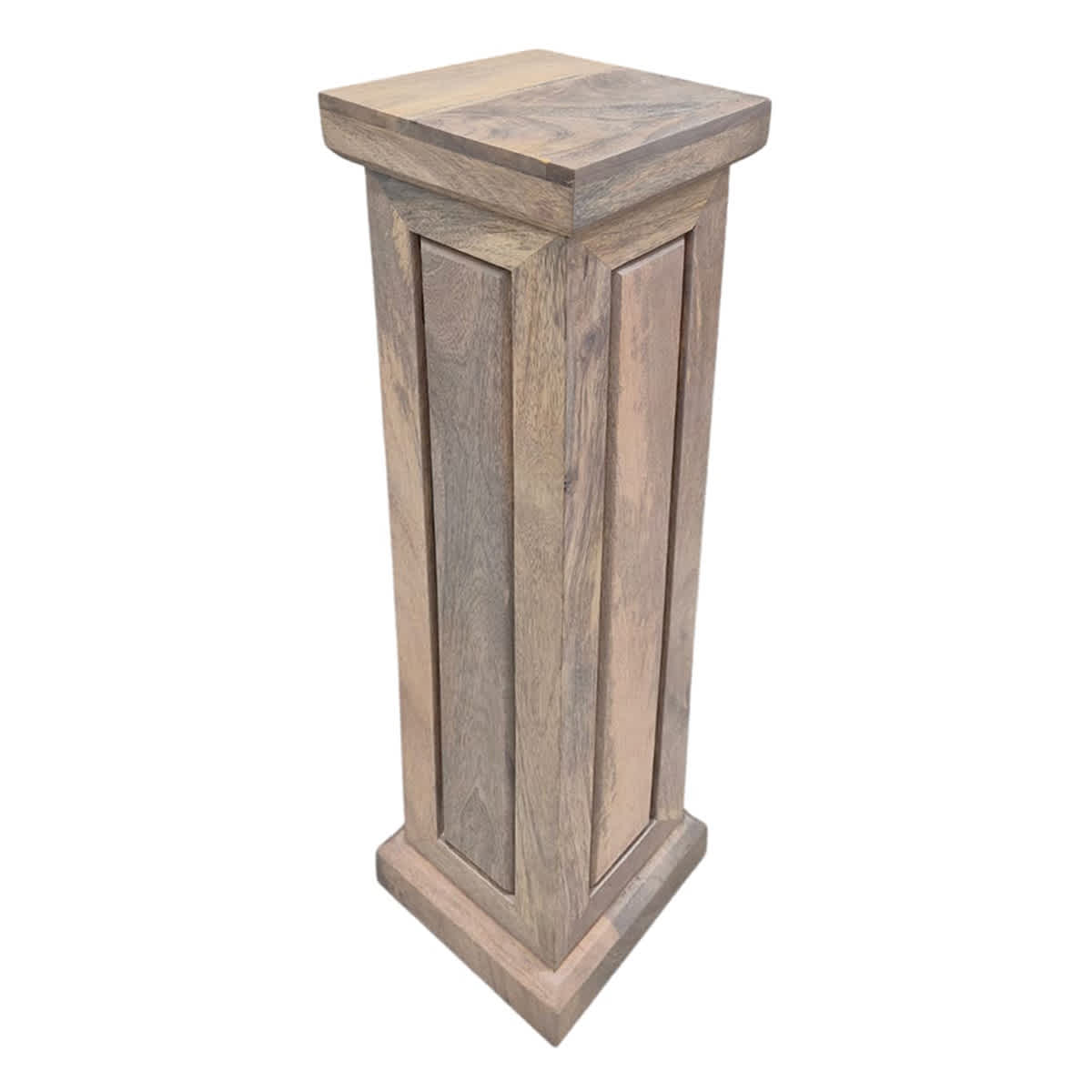 Small Beaded Wood Pedestal, 8x30