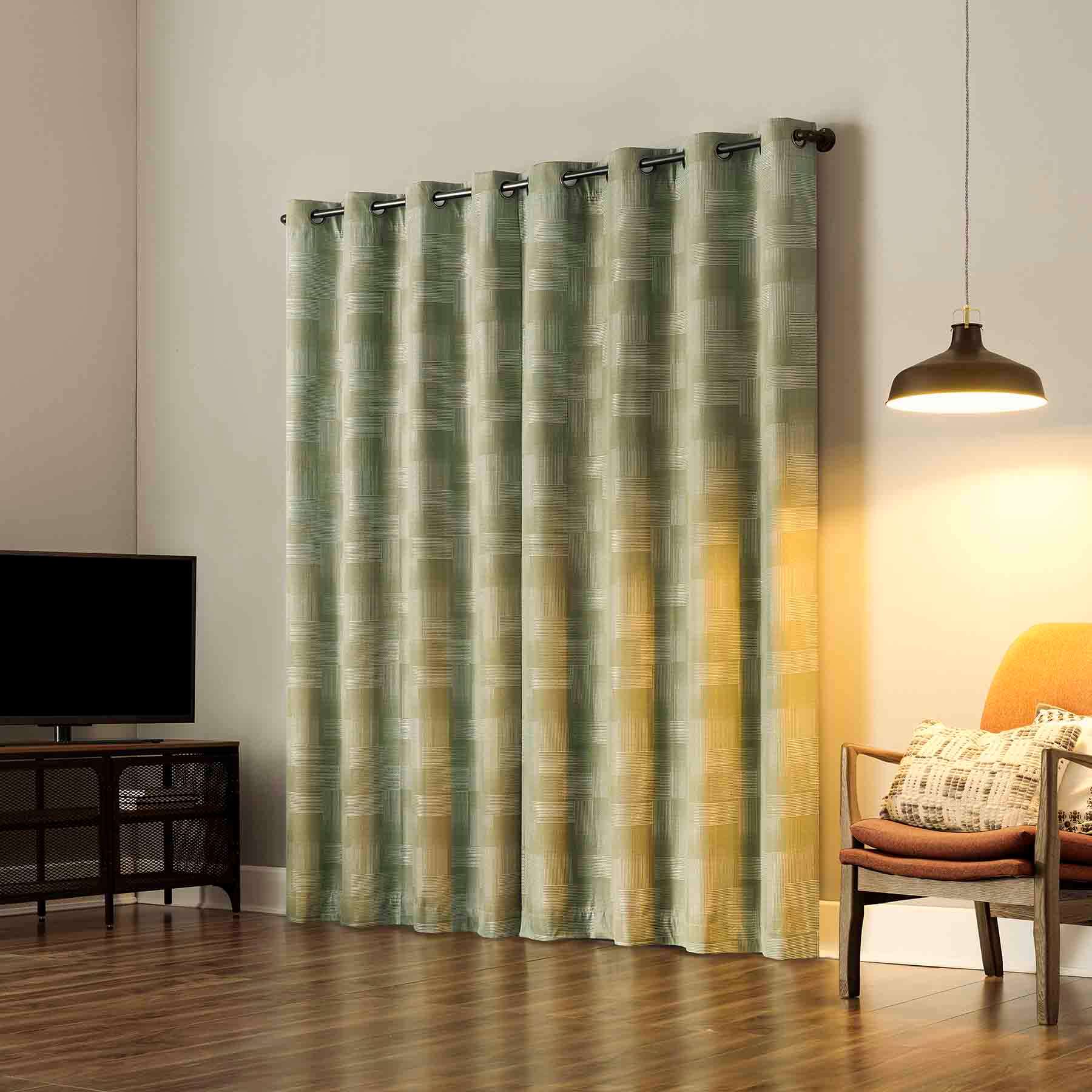 Sun Zero Sage Extreme Blackout Grommet Curtain Panel, 84"