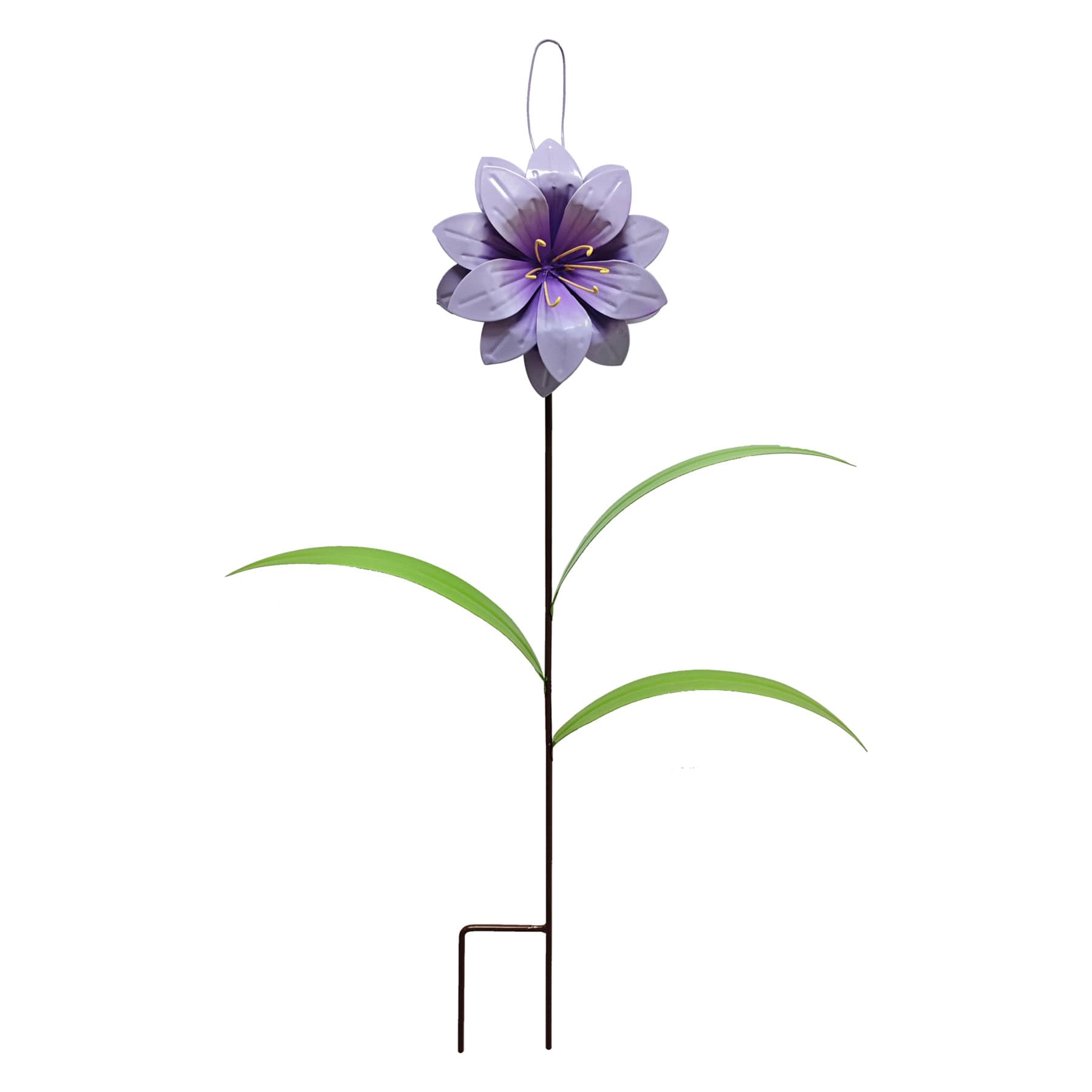 Purple Flower Yard Stake, 22"
