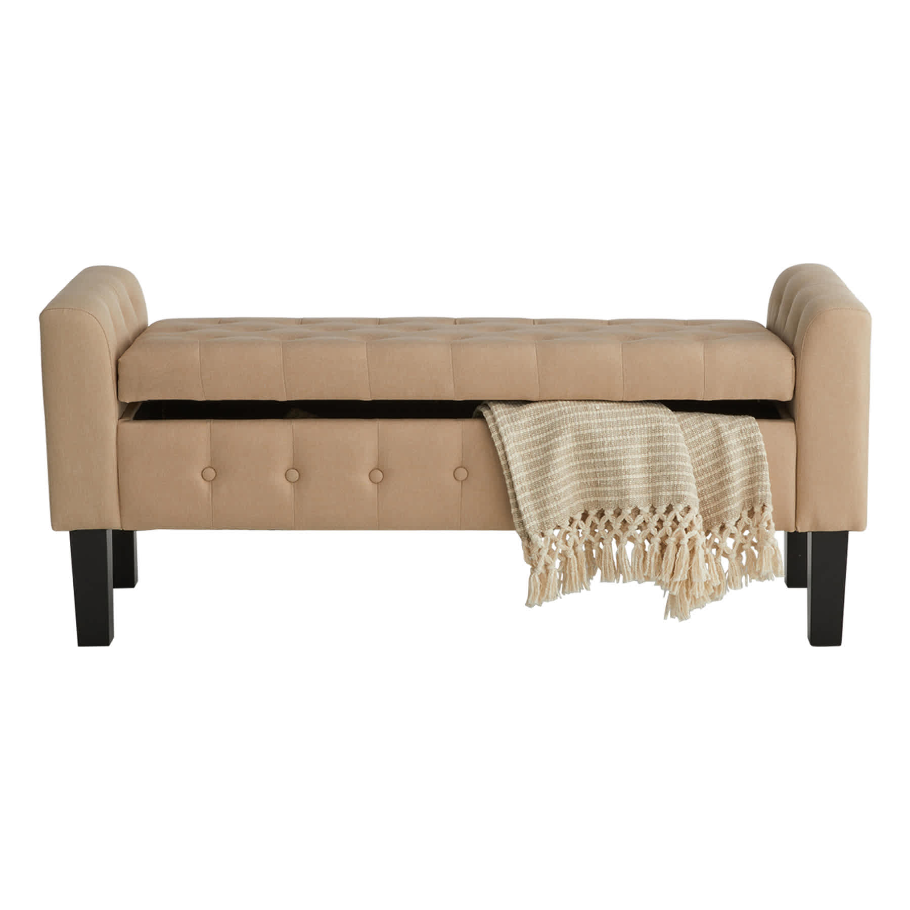 Providence Andy Storage Bench, Beige