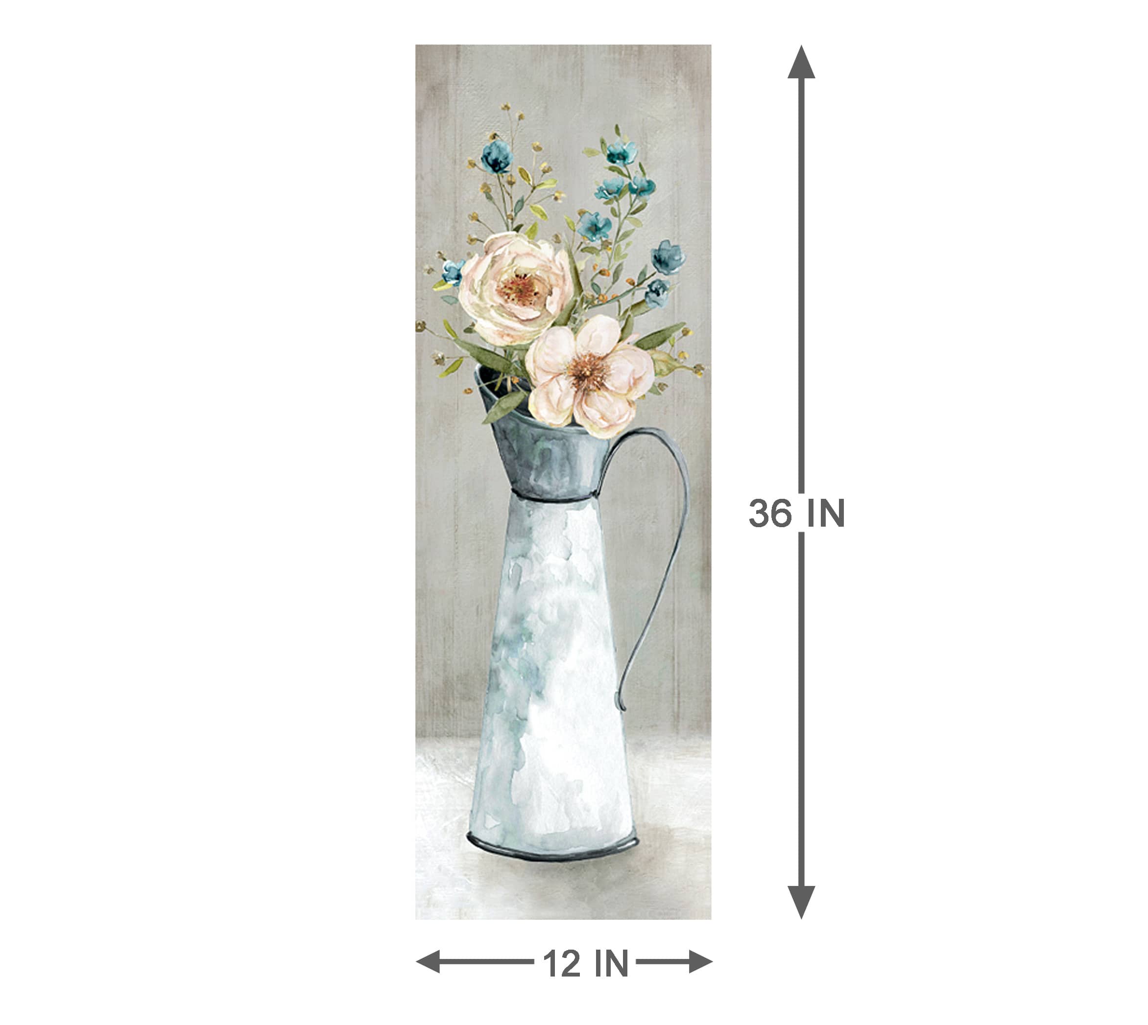 Provincial Bouquet II Canvas Wall Art, 12x36