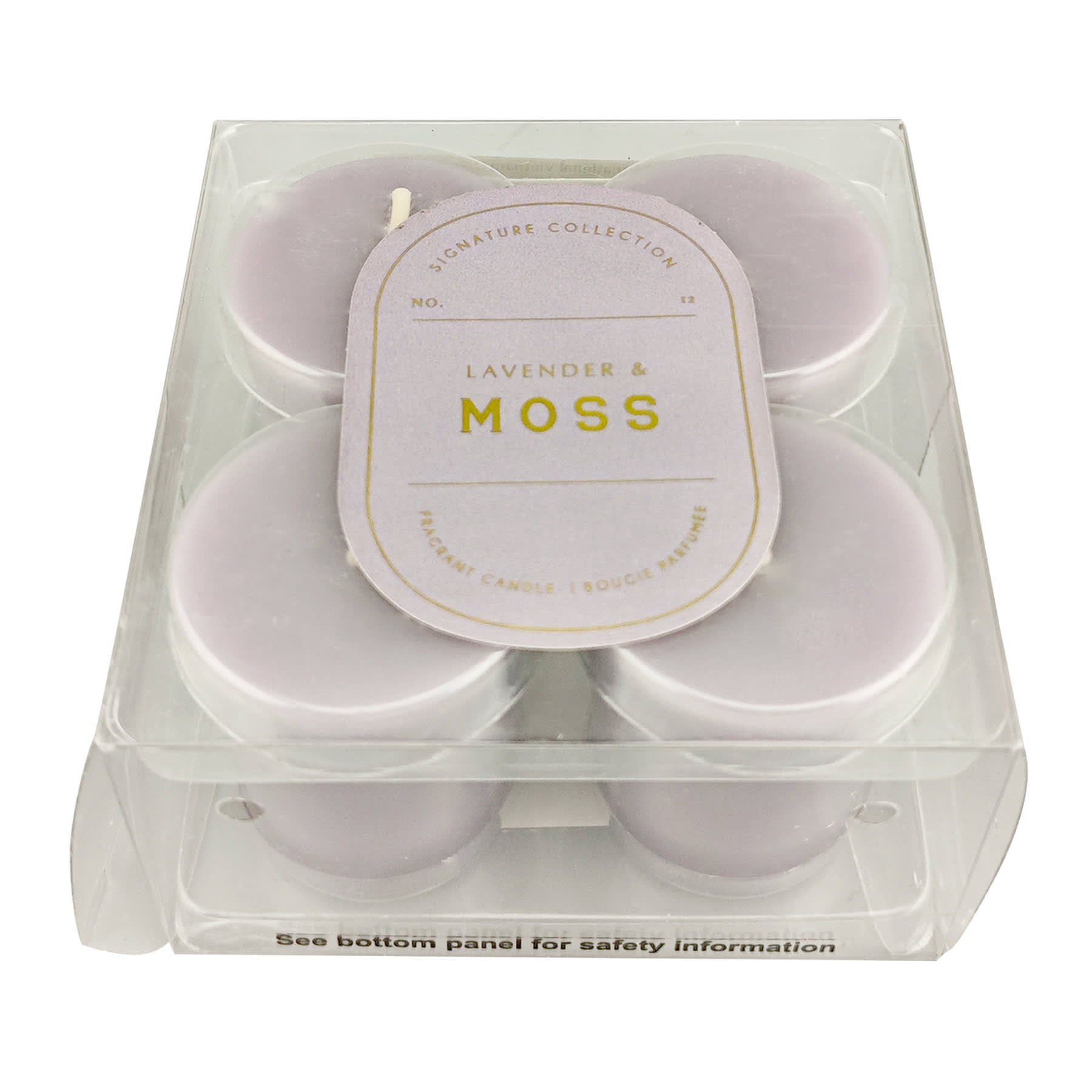 4-Pack Lavender & Moss Scented Votive Candles