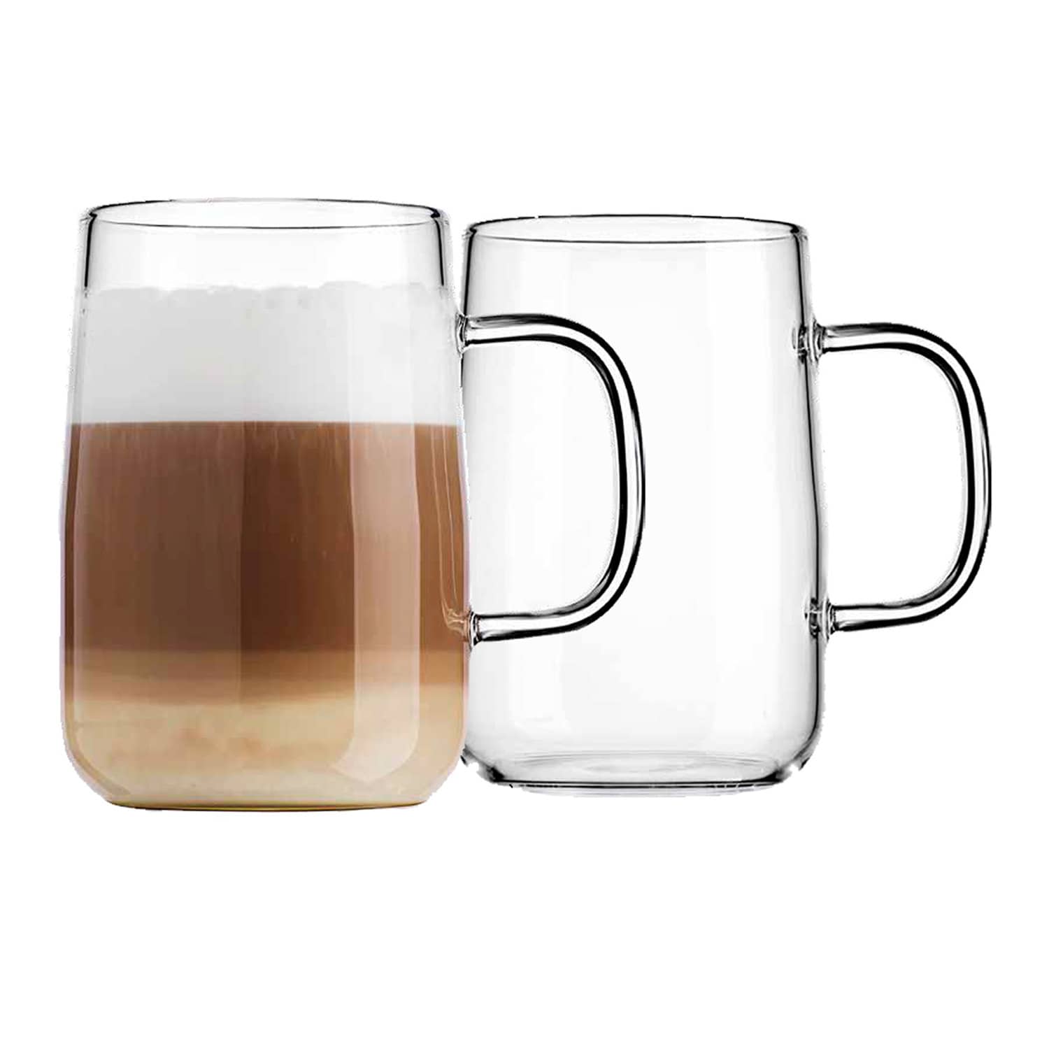 Set of 2 Barista Coffee Mugs, 18oz