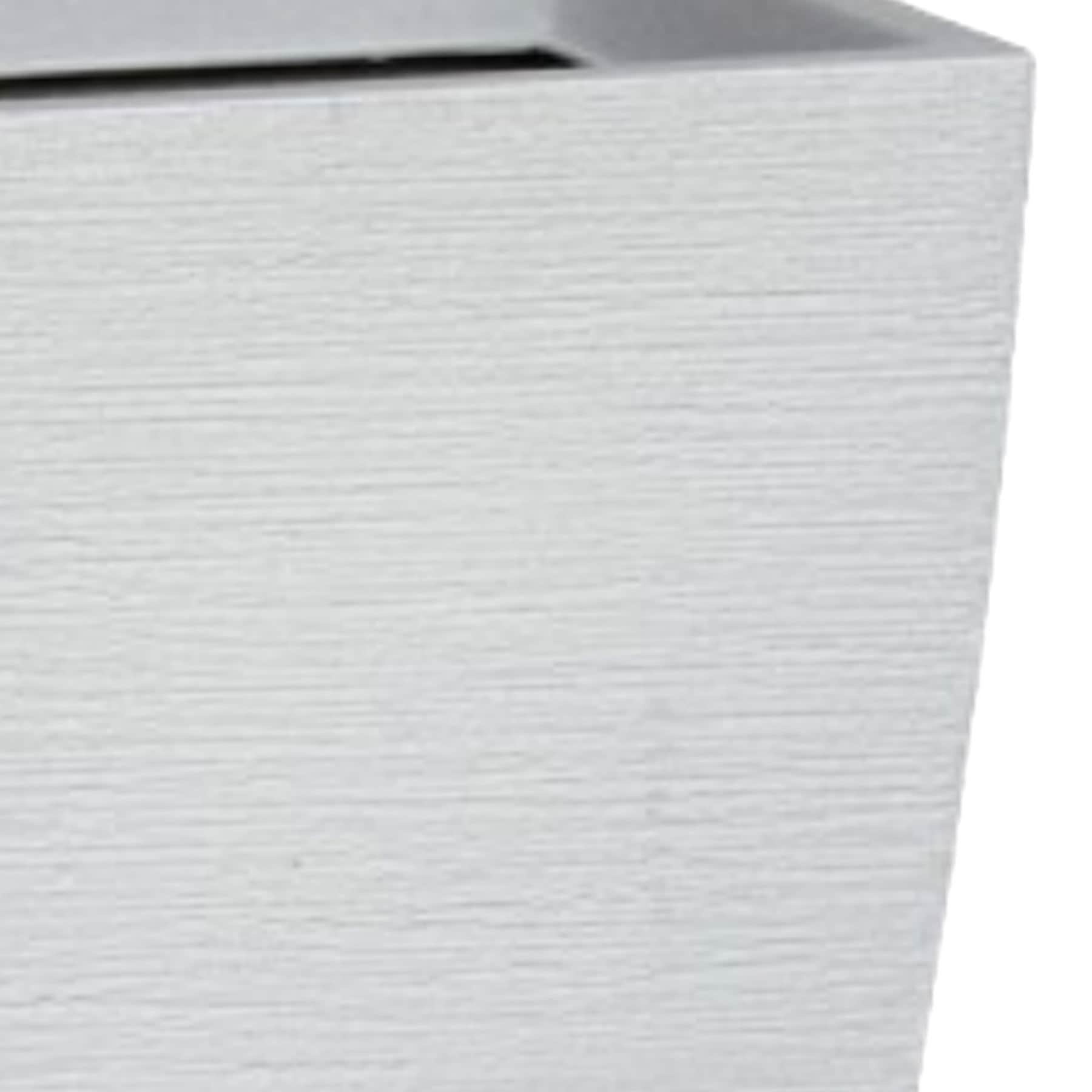Japi Sandstone Slim Modern Square Outdoor Planter, Small