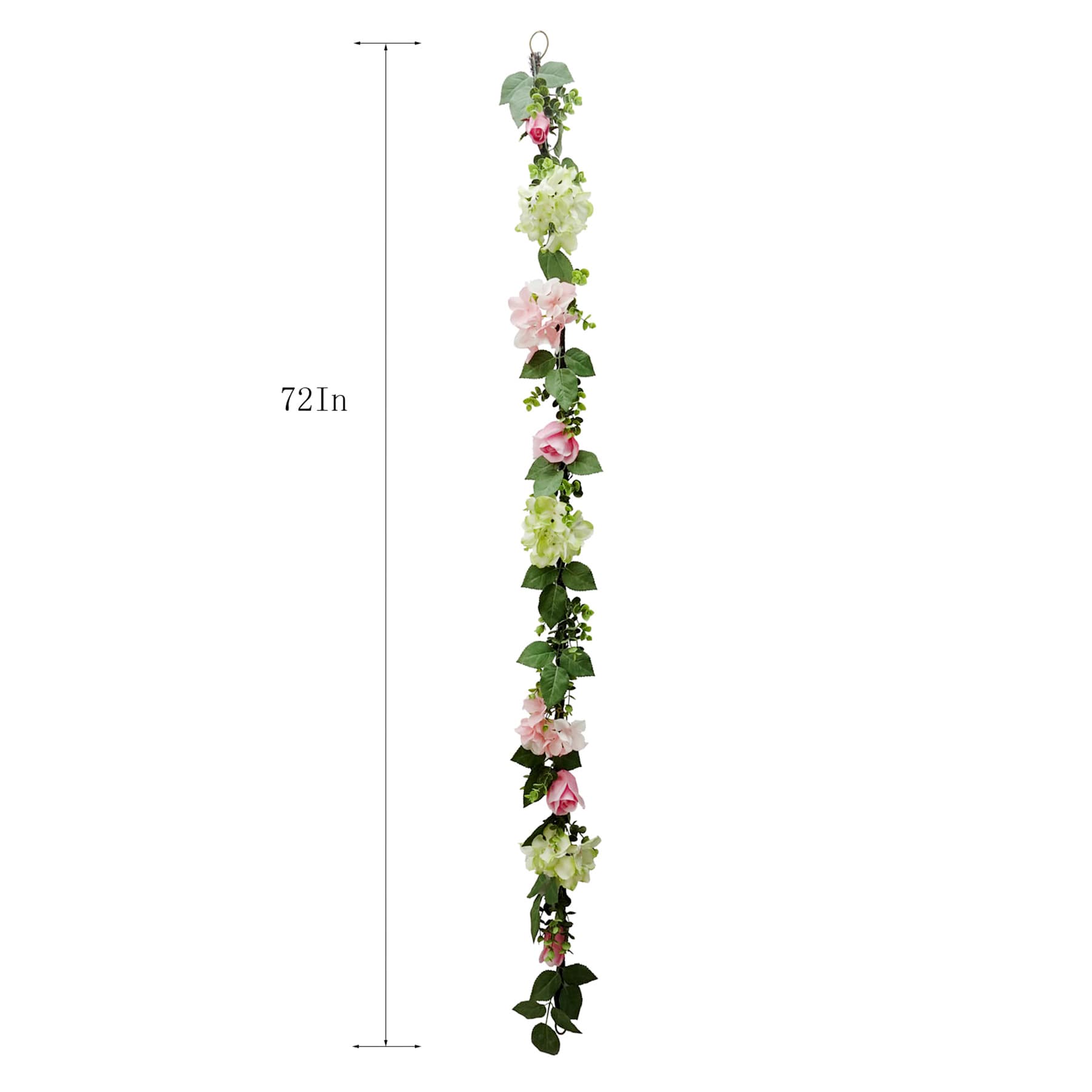 Hydrangea & Rose Garland, 72"