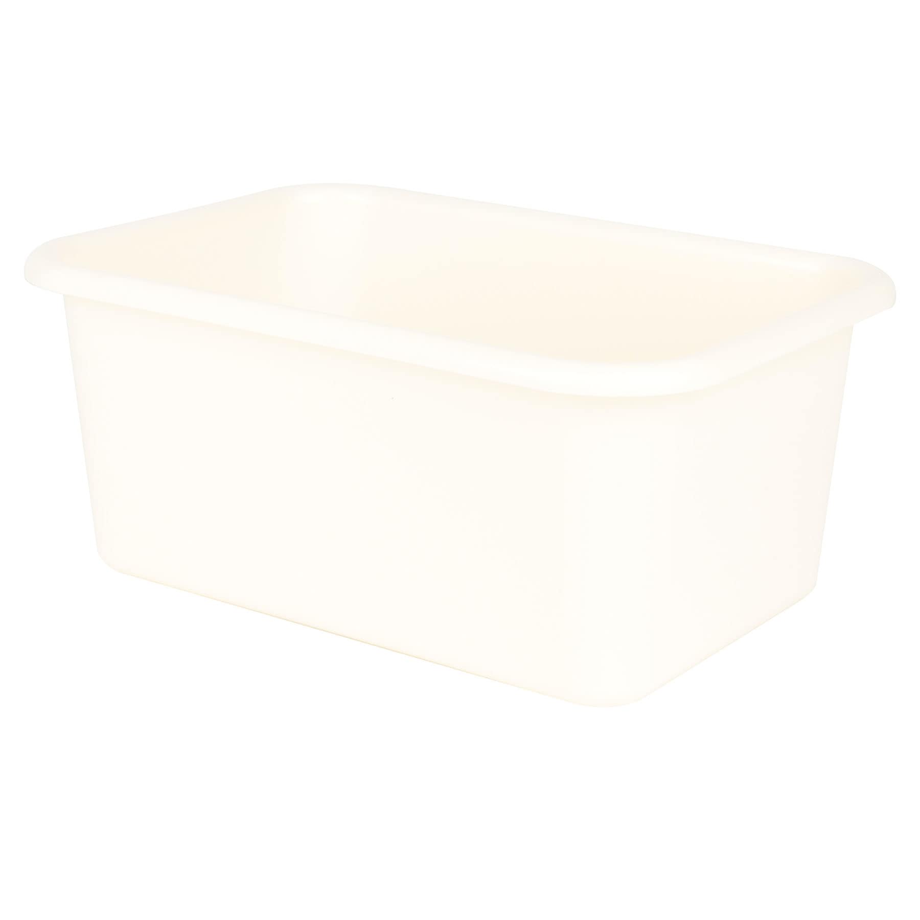 Kids White Storage Bin, Small