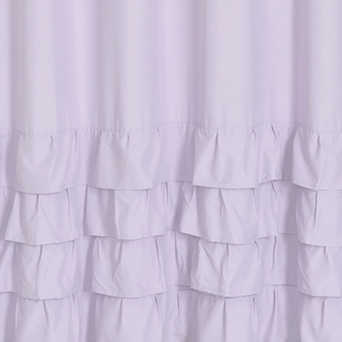 Tiny Dreamers Treats & Tiaras Purple Ruffle Shower Curtain, 72"