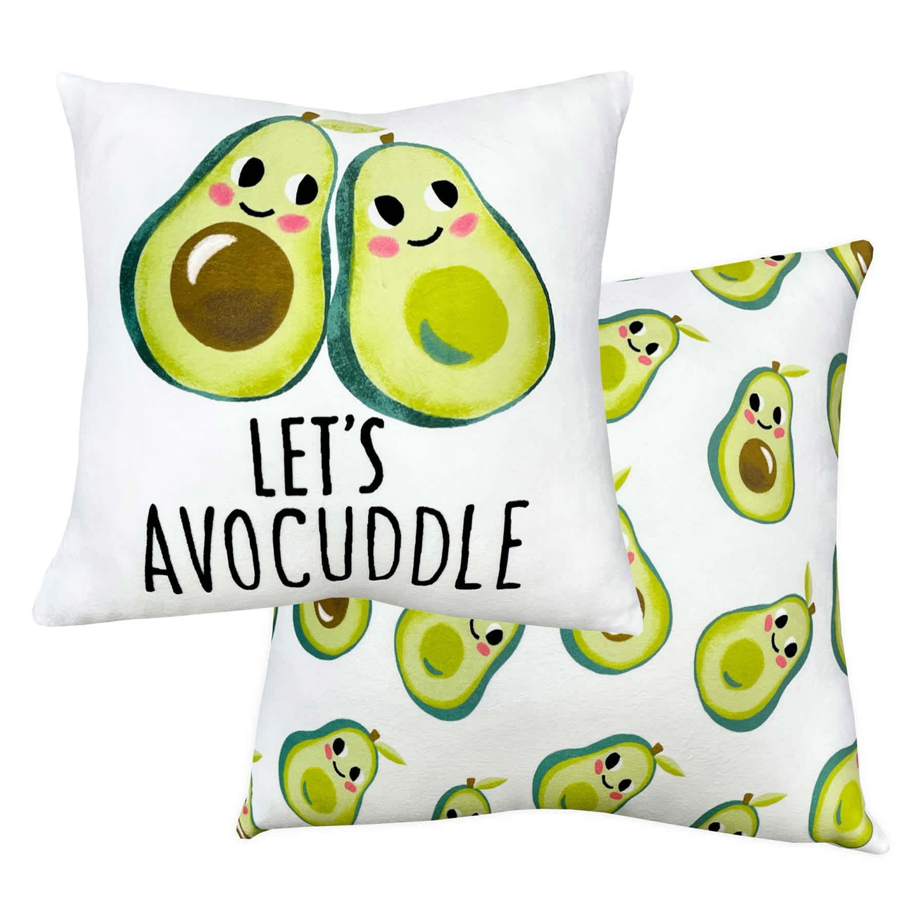 Tiny Dreamers 2-Pack Let's Avocuddle Throw Pillows, 14"