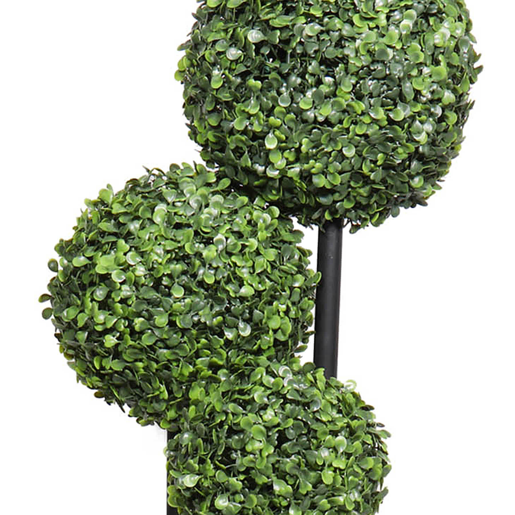 Ball Topiary in Wooden Vessel, 36"