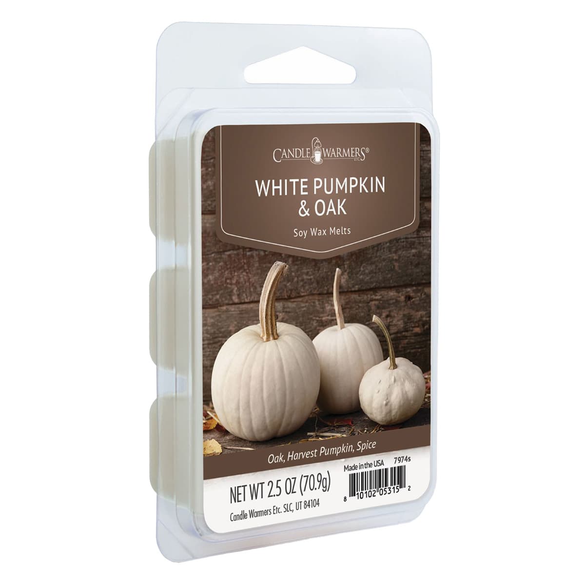 Pumpkin Oak Scented Wax Melts, 2.5oz