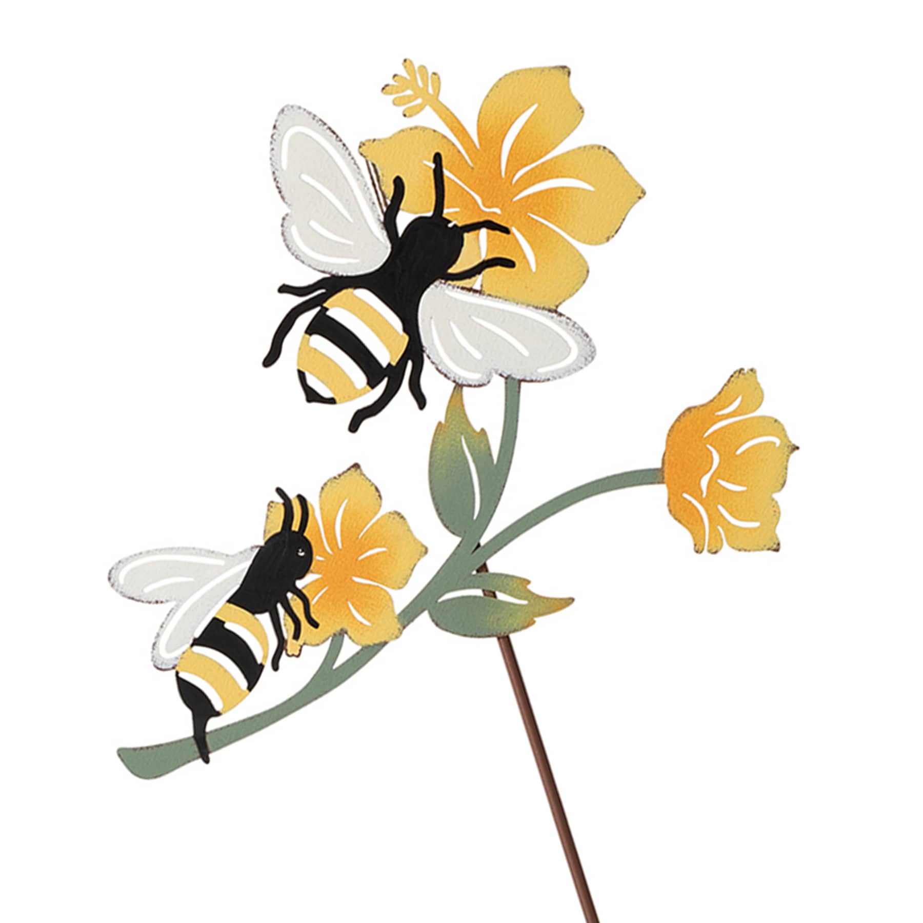 Honeybloom Metal Honeybee Yard Stake, 36"
