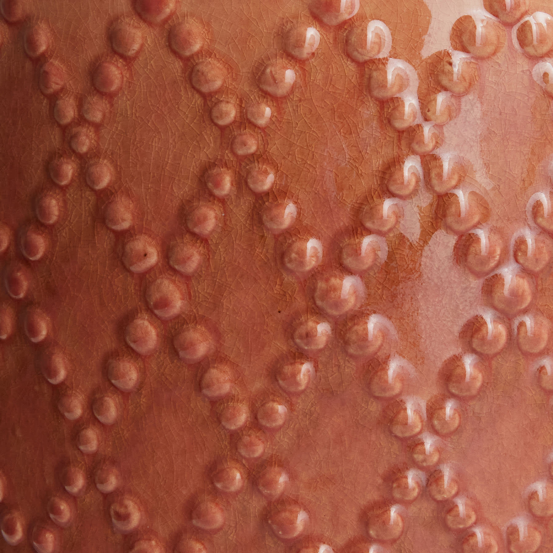 Indoor Blush Reactive Glaze Diamond Planter, Large
