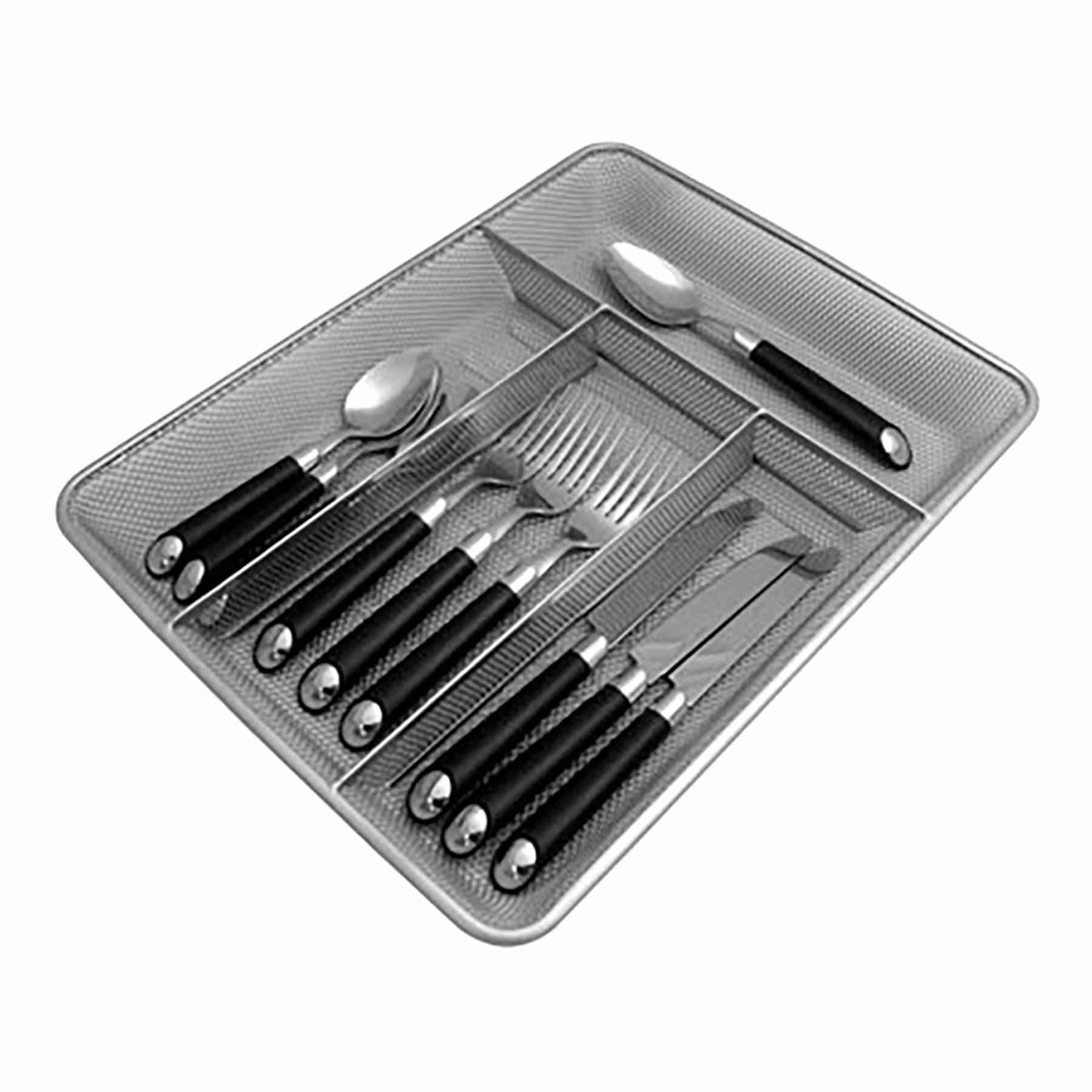 Silver Mesh Cutlery Tray