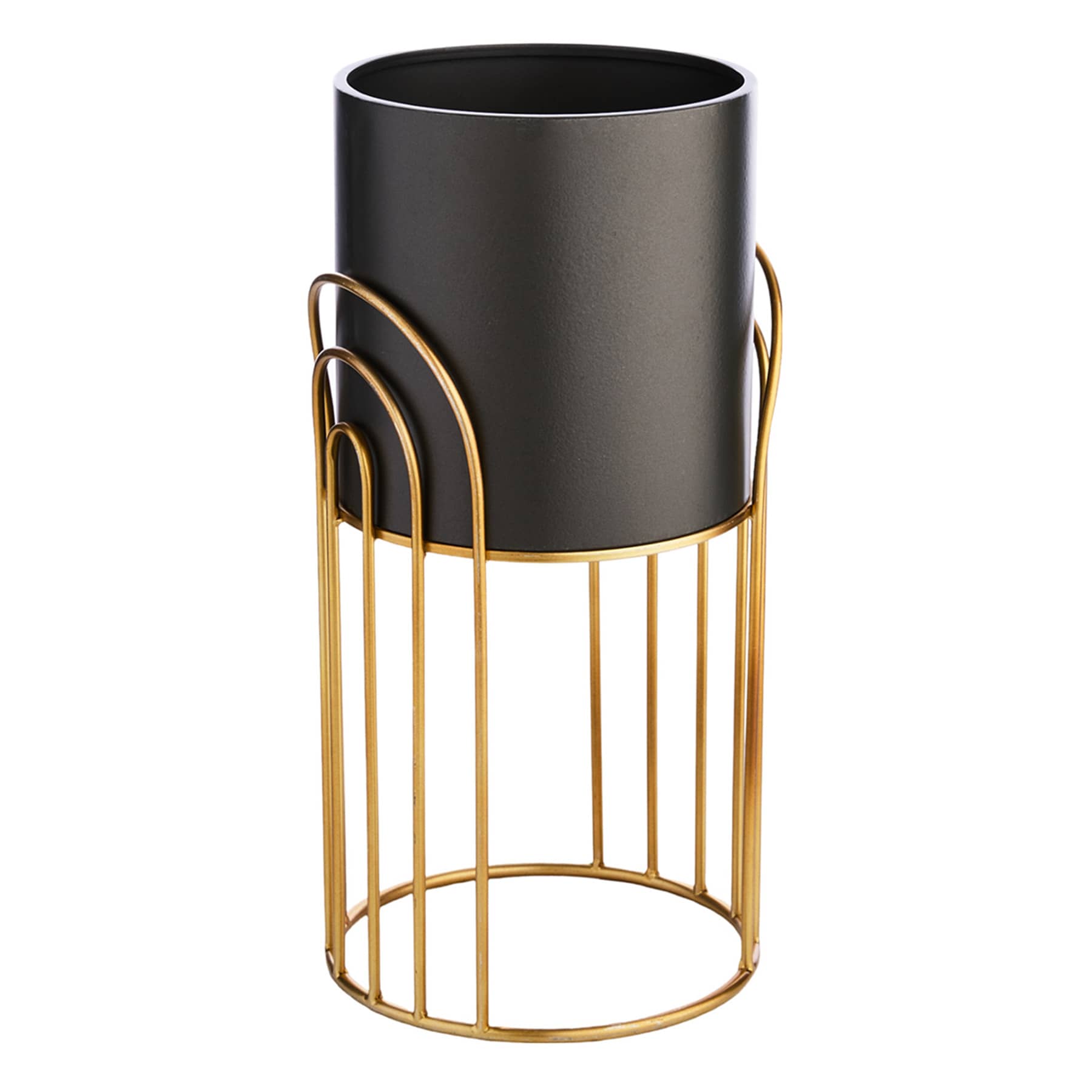 Crosby St. Black & Bronze Planter Stand, Small