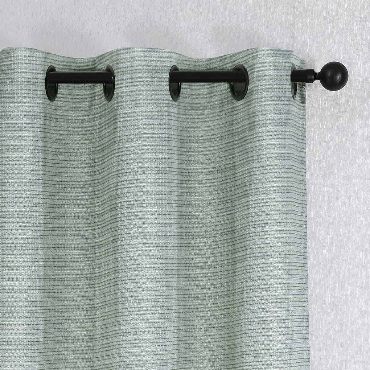 2-Pack Green Magnetic Closure Blackout Curtain Panels, 63"
