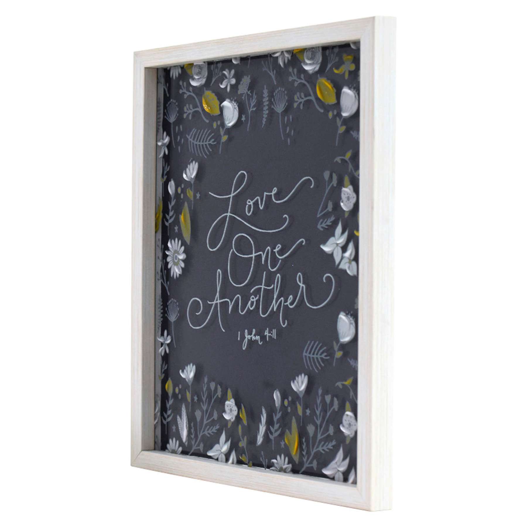 Glass Framed Love One Another Print Wall Art, 11x14