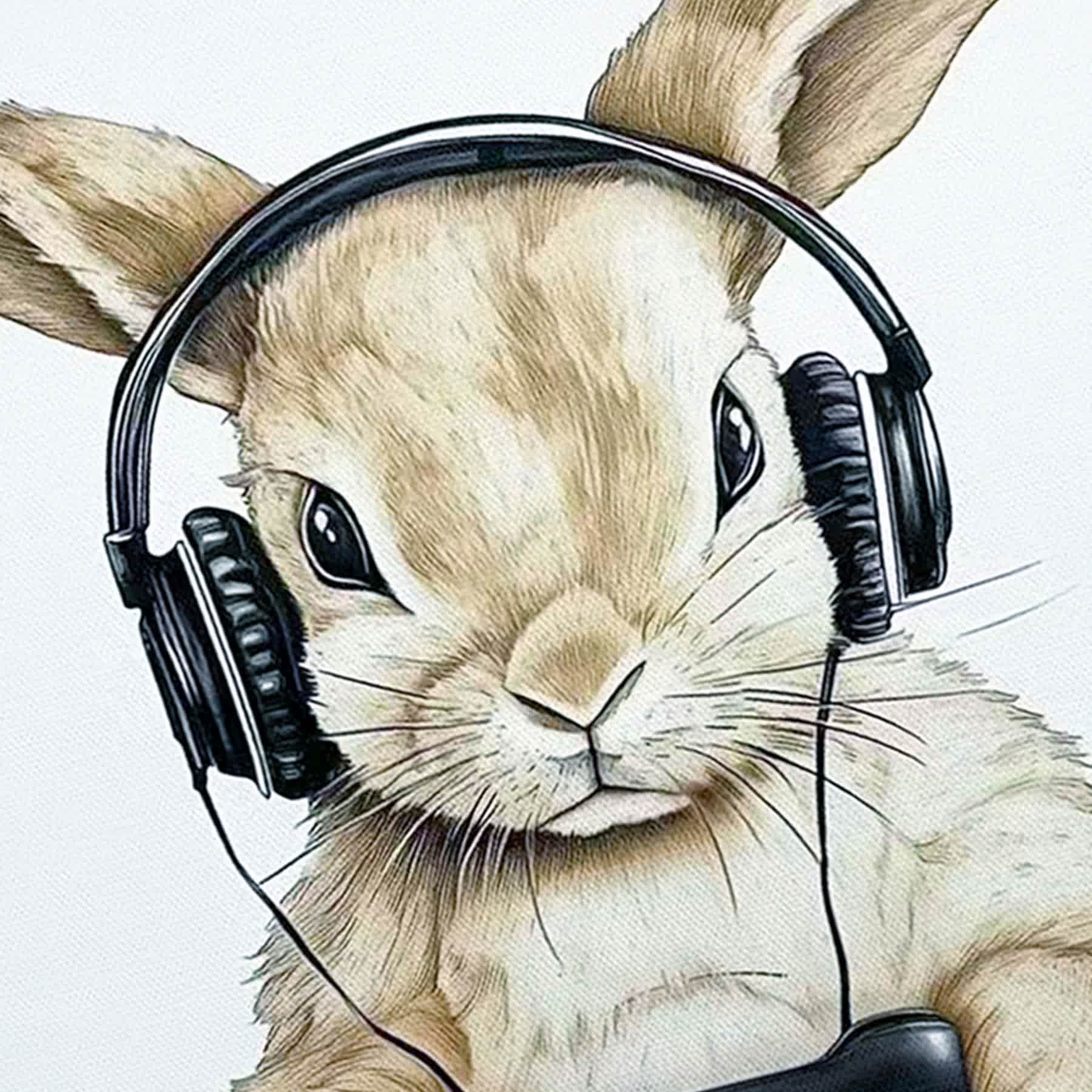 Gamber Rabbit Canvas Wall Art, 12x16